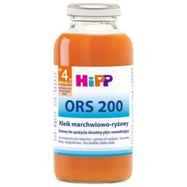 Hipp ORS 200 kleik marchwiowo-ryżowy od 4 miesiąca, 200 ml