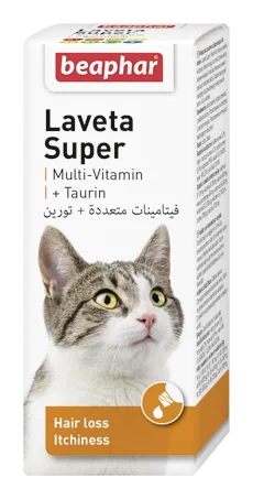 Beaphar Laveta Super Cat preparat poprawiający kondycję sierści dla kotów, 50 ml