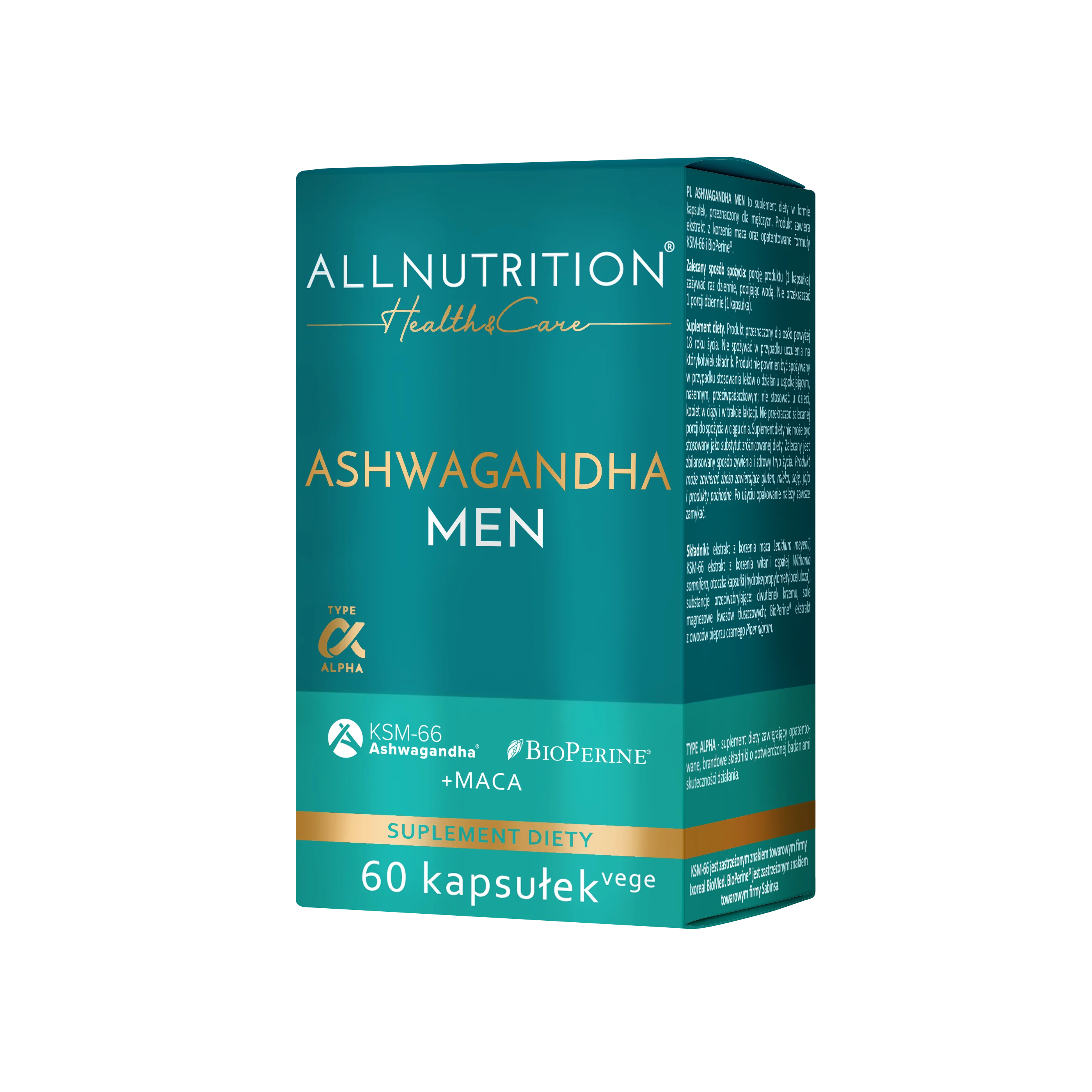 Allnutrition Health & Care Ashwagandha Men 60 kapsułek