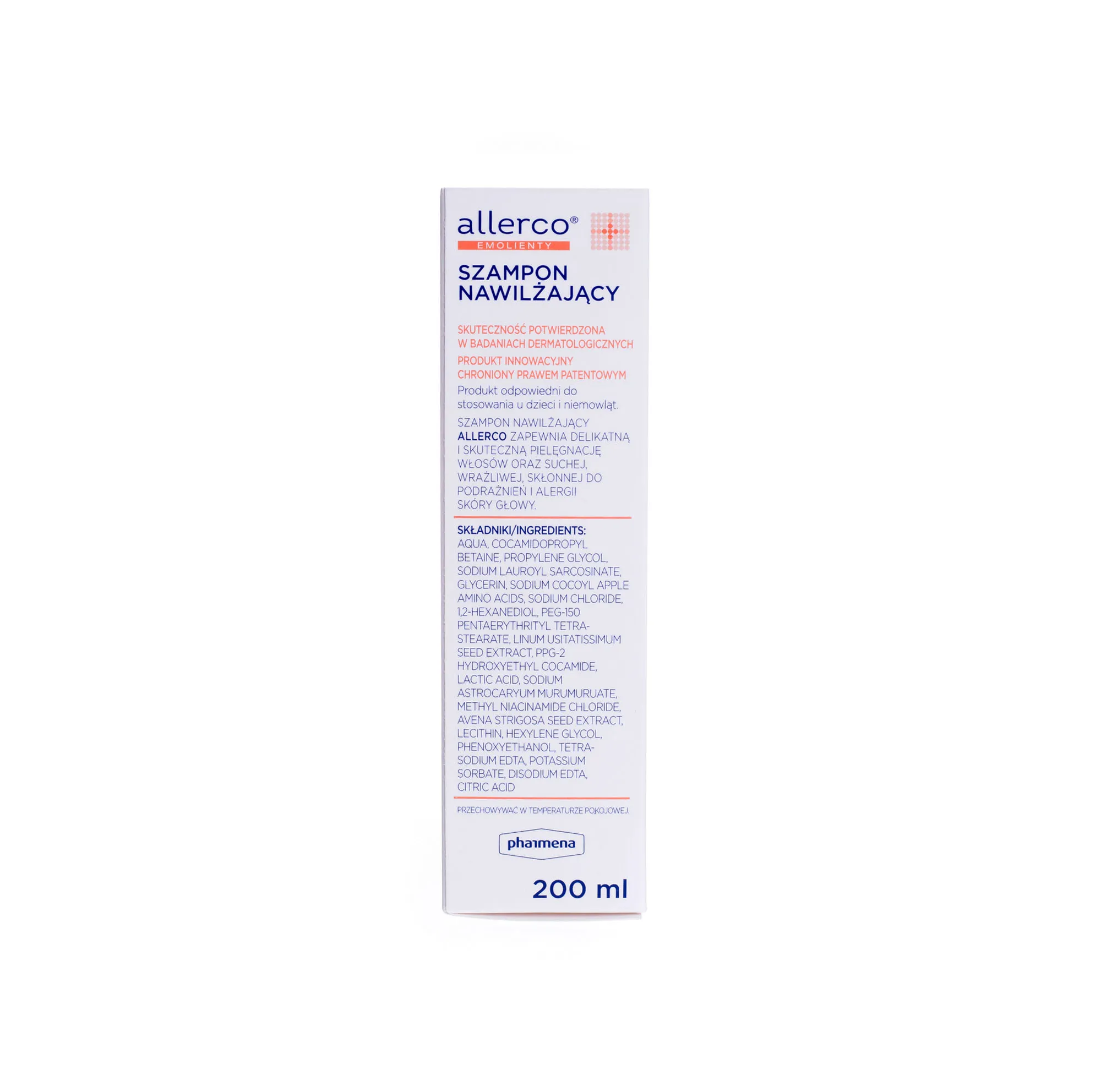 Allerco, szampon nawilżający, 200 ml 