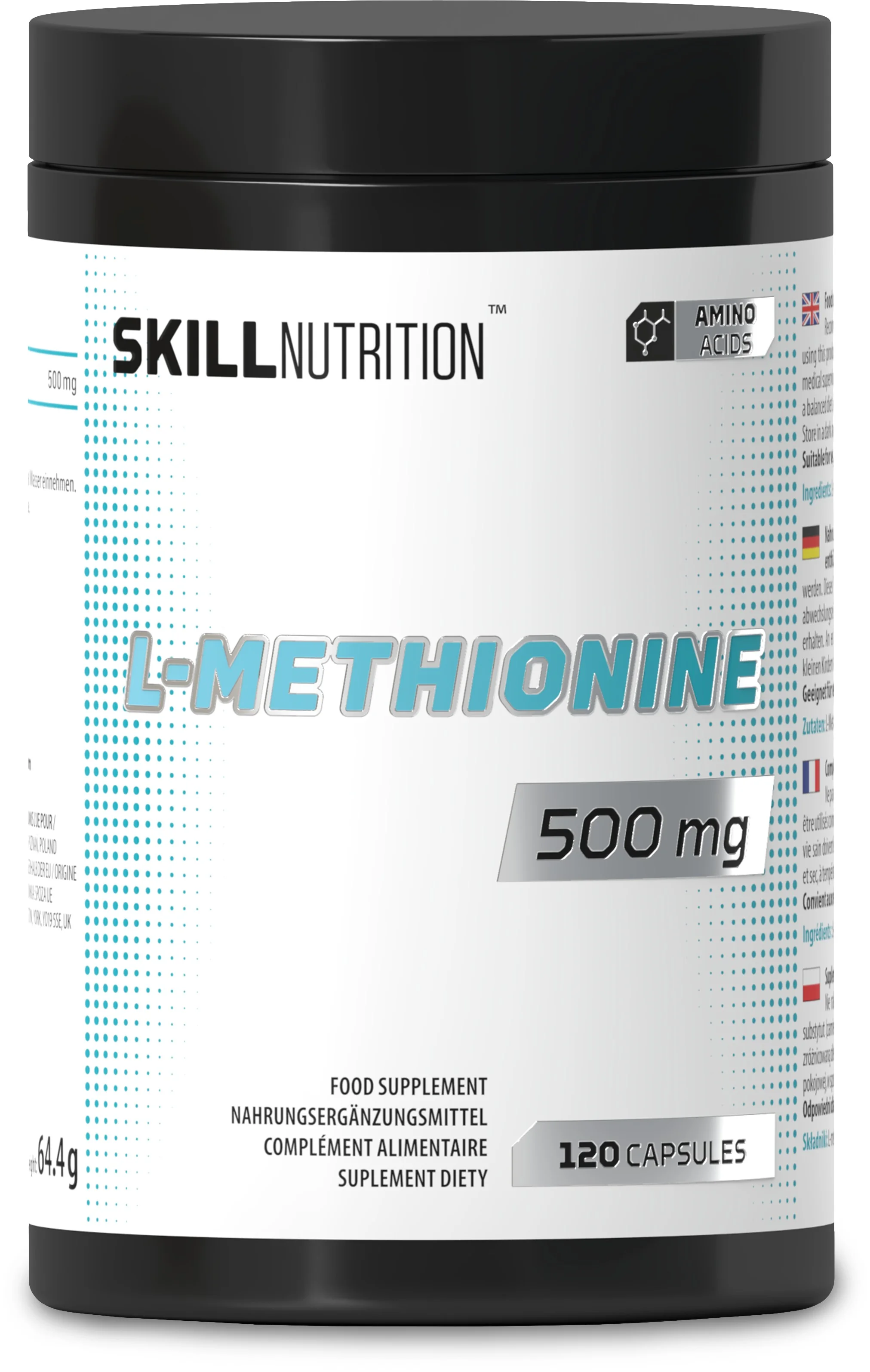 Skill L-metionina 500 mg 120 kapsułek wegańskich