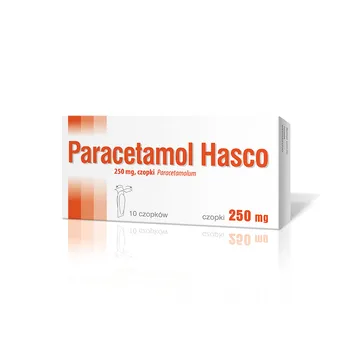 Paracetamol, 250 mg, 10 czopków 