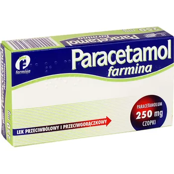 Paracetamol Farmina, 250 mg, 10 czopków 