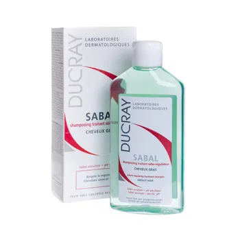 Ducray, Sabal, szampon do włosów tłustych regulujący wydzielanie sebum, 200 ml 