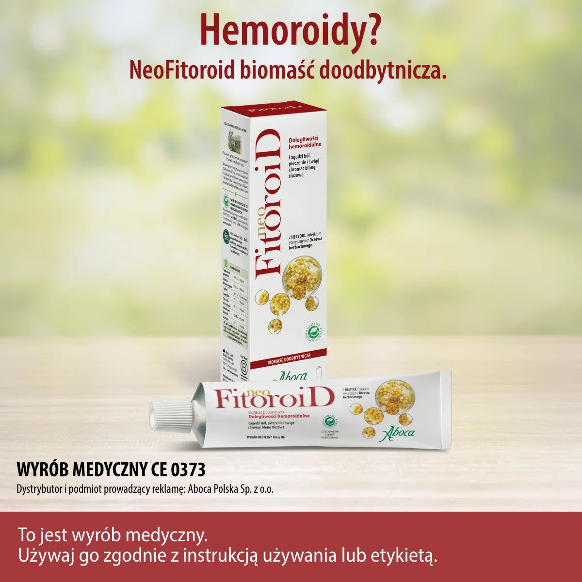 Aboca NeoFitoroid, maść doodbytnicza, 40 ml biomaść doodbytnicza z aplikatorem, 40 ml