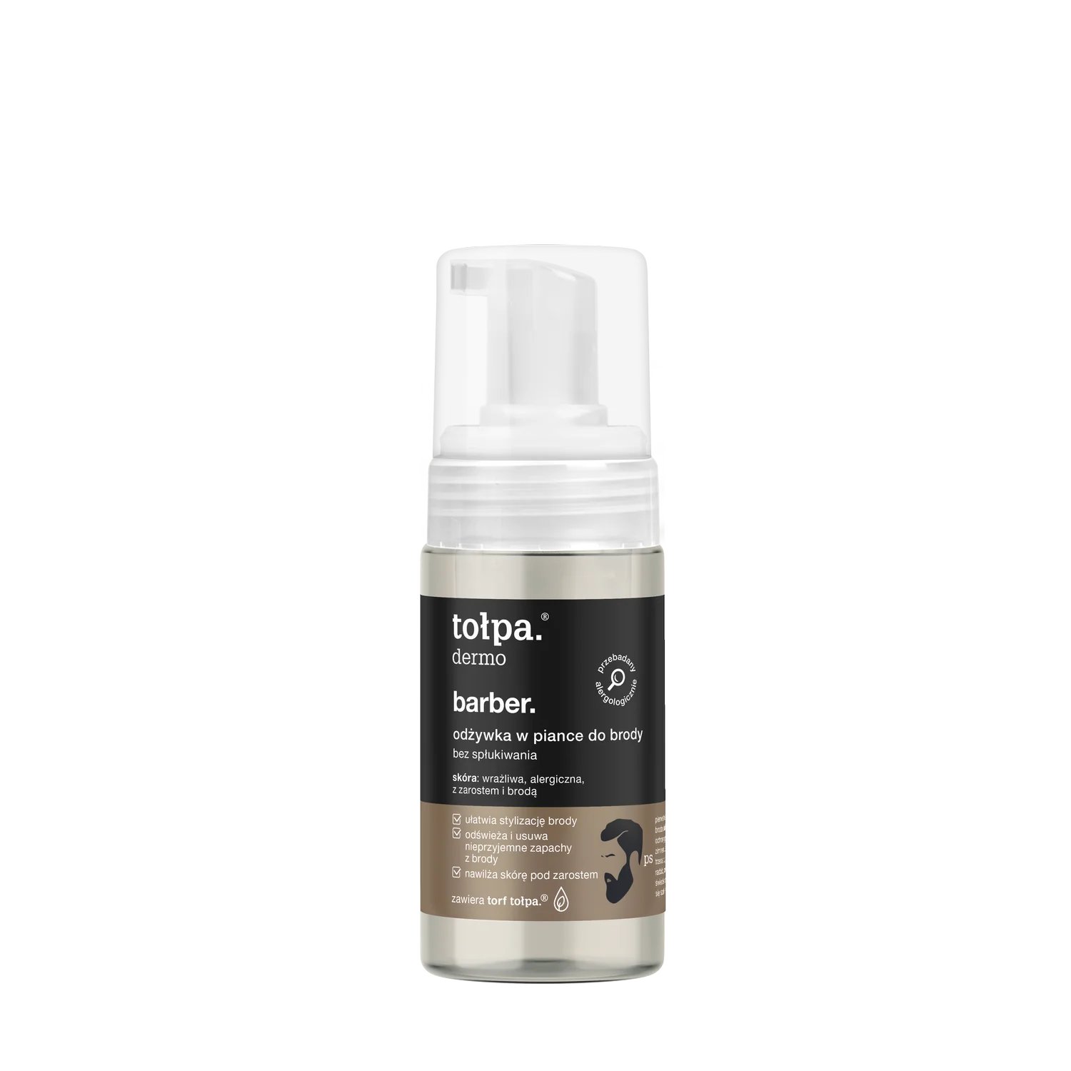 Tołpa Dermo Barber odżywka w piance do brody bez spłukiwania, 100 ml