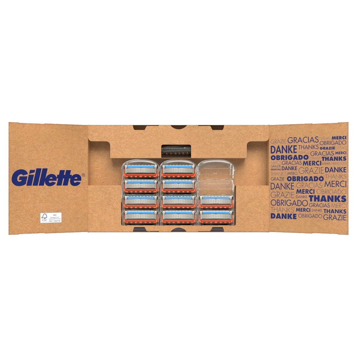 Gillette Fusion5 Power maszynka do golenia dla mężczyzn, 1 maszynka, 10 ostrzy wymiennych