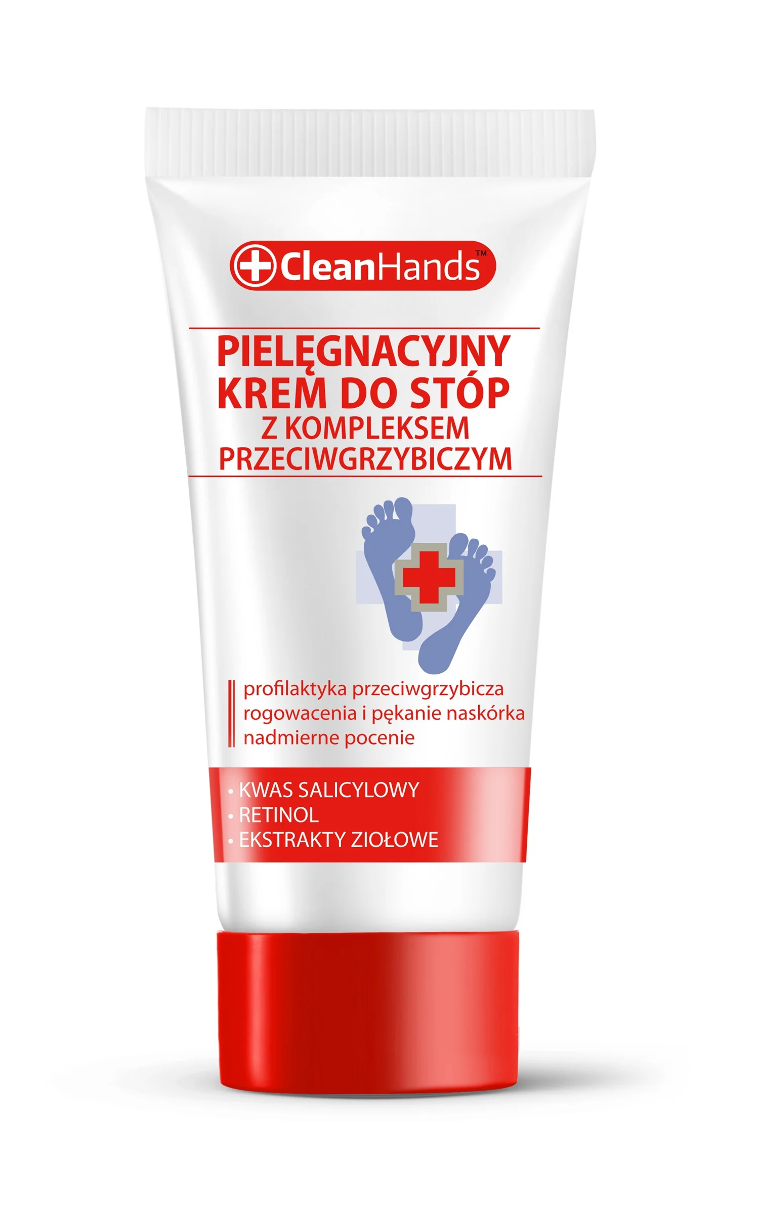 CleanHands pielęgnacyjny krem do stóp, 30 ml