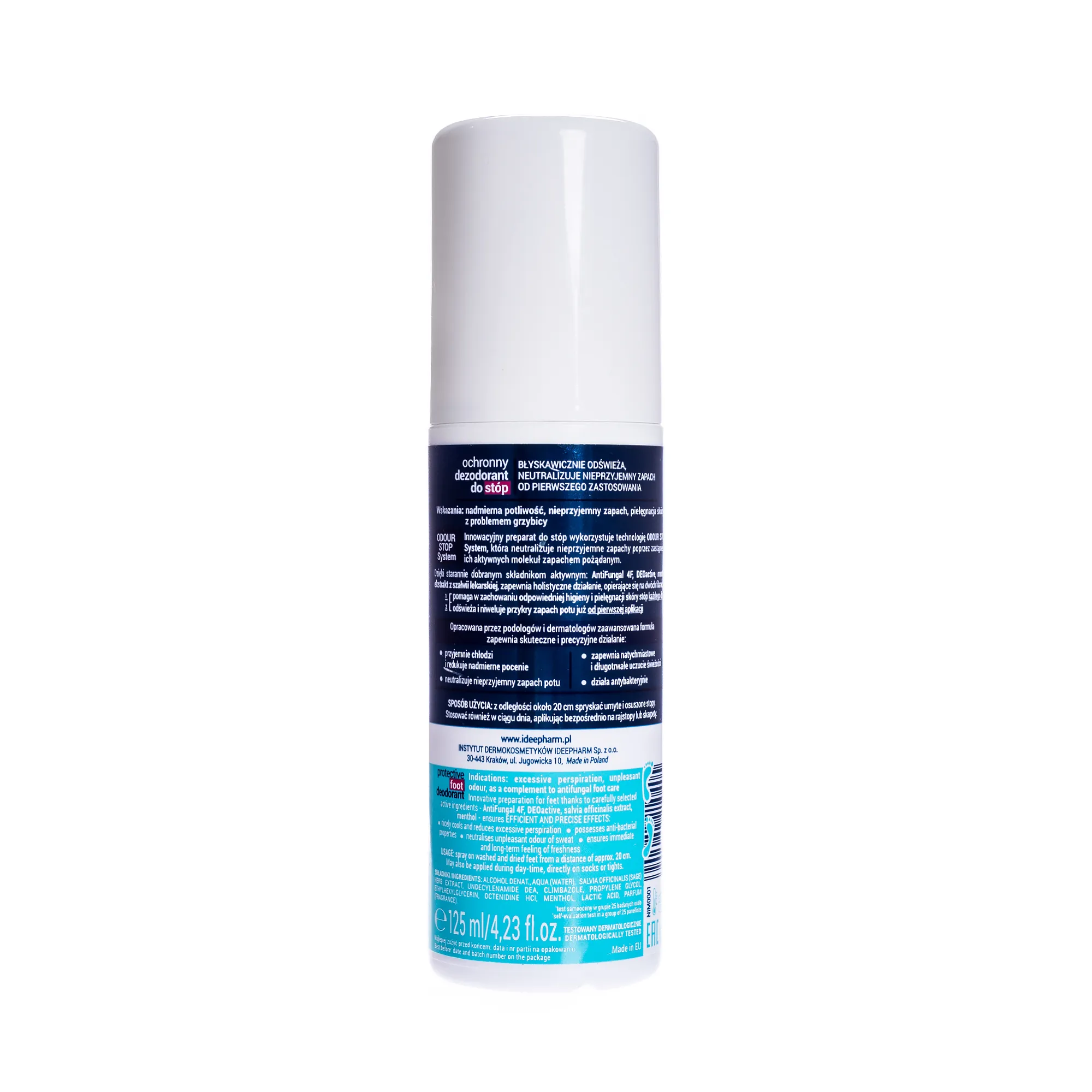 Nivelazione skin therapy Expert Ochronny dezodorant do stóp , 125 ml 