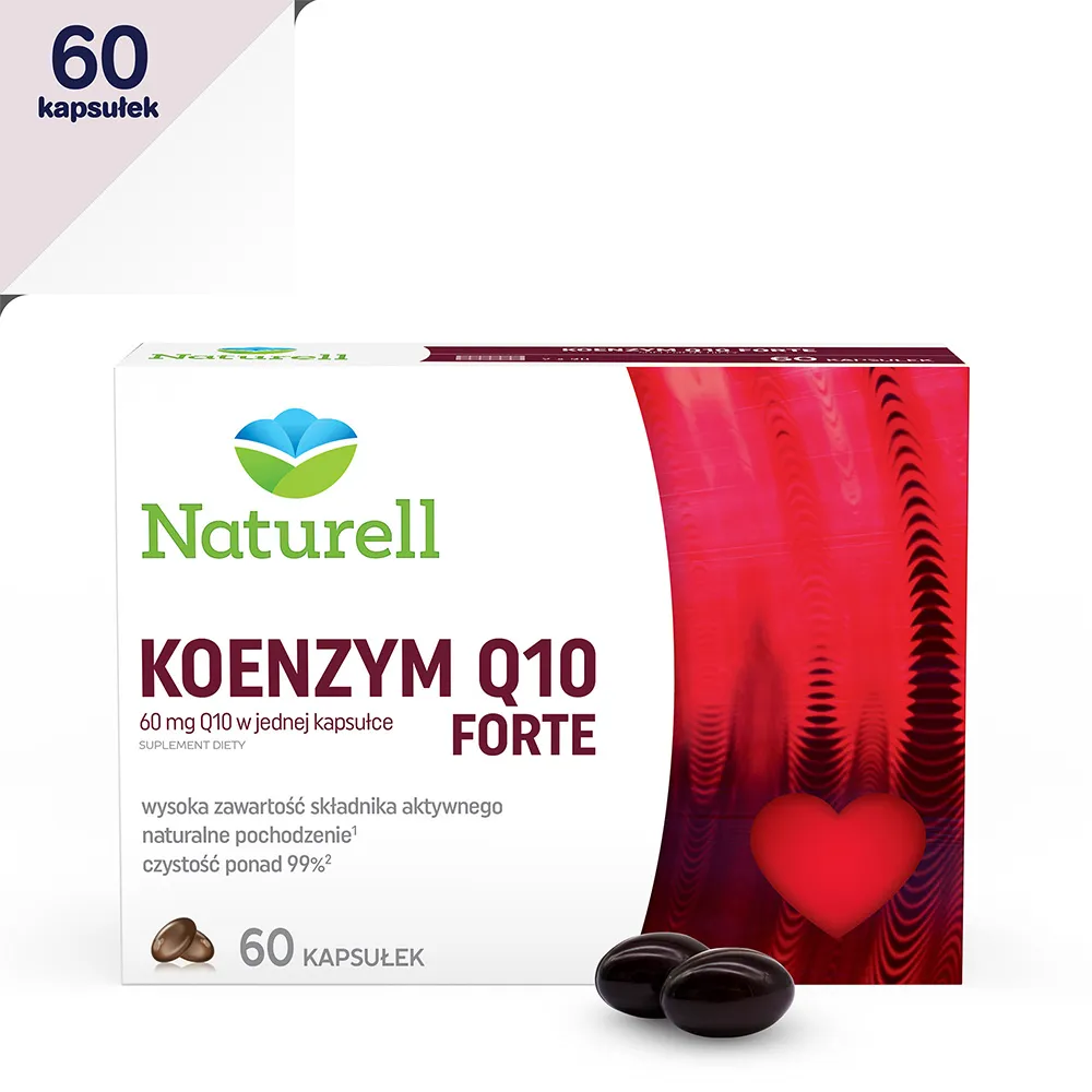 Naturell Koenzym Q10 Forte, suplement diety, 60 kapsułek