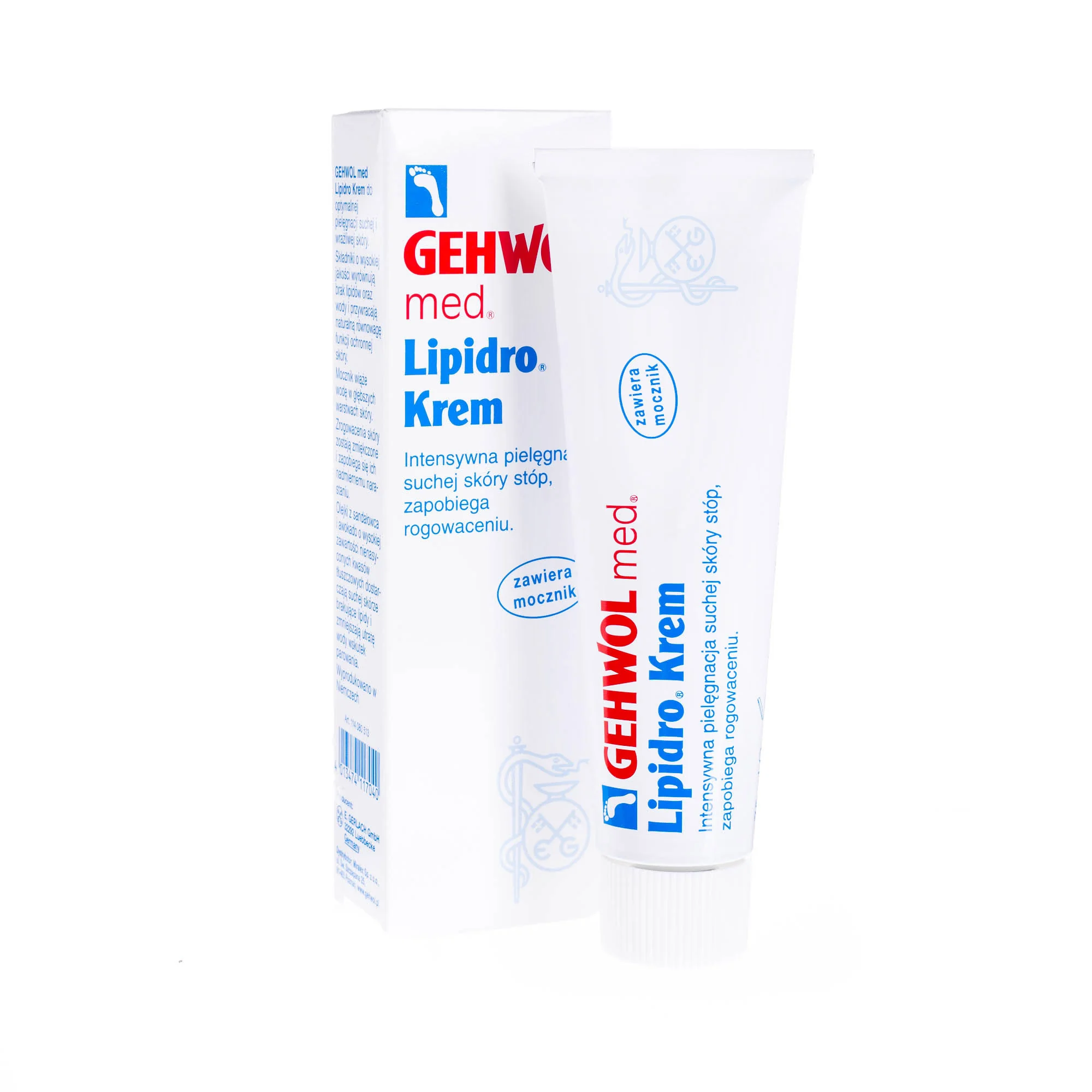 Gehwol Lipidro Krem preparat do intensywnej pielęgnacji suchej skóry stóp, 75 ml
