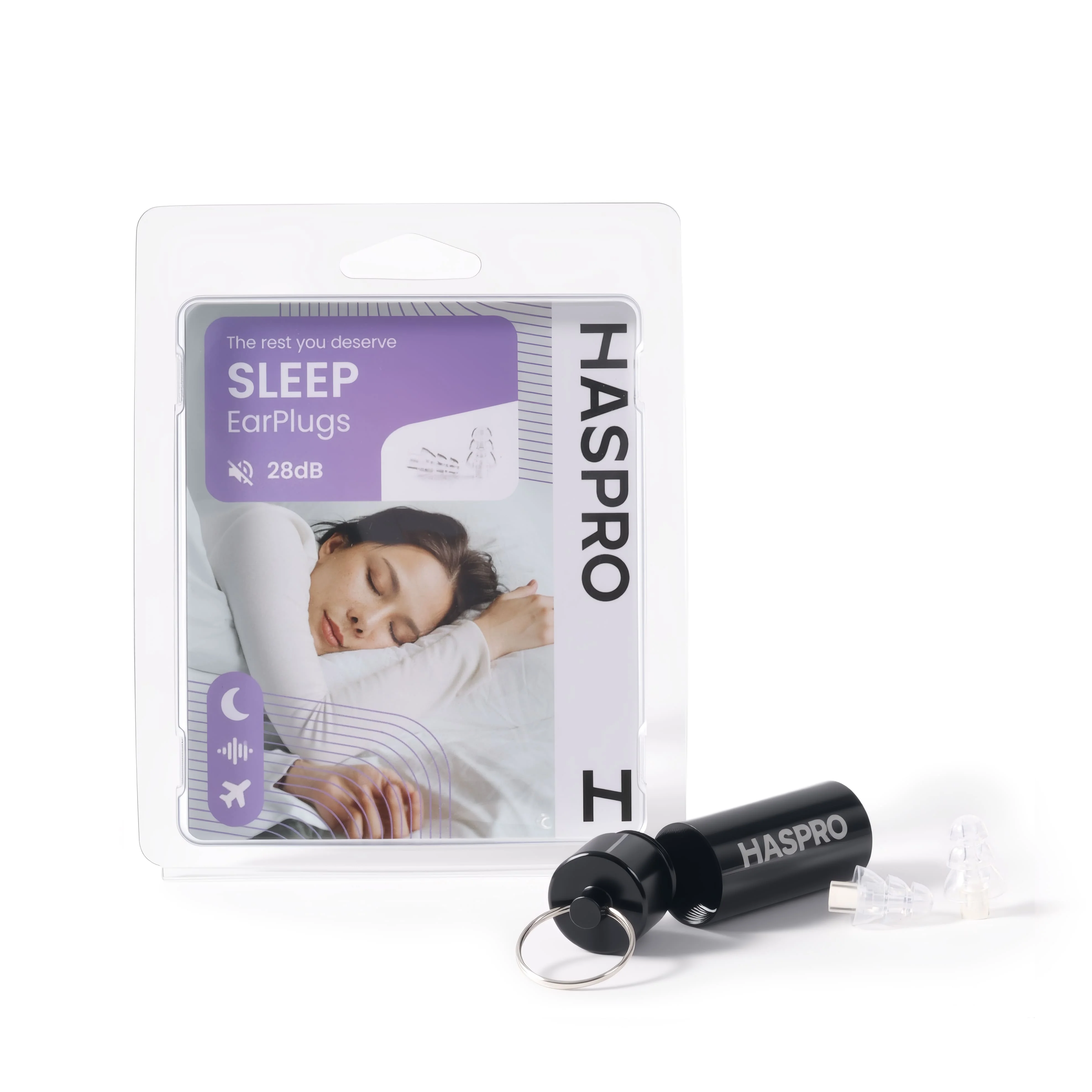 Haspro Sleep Universal zatyczki do uszu, 1 para
