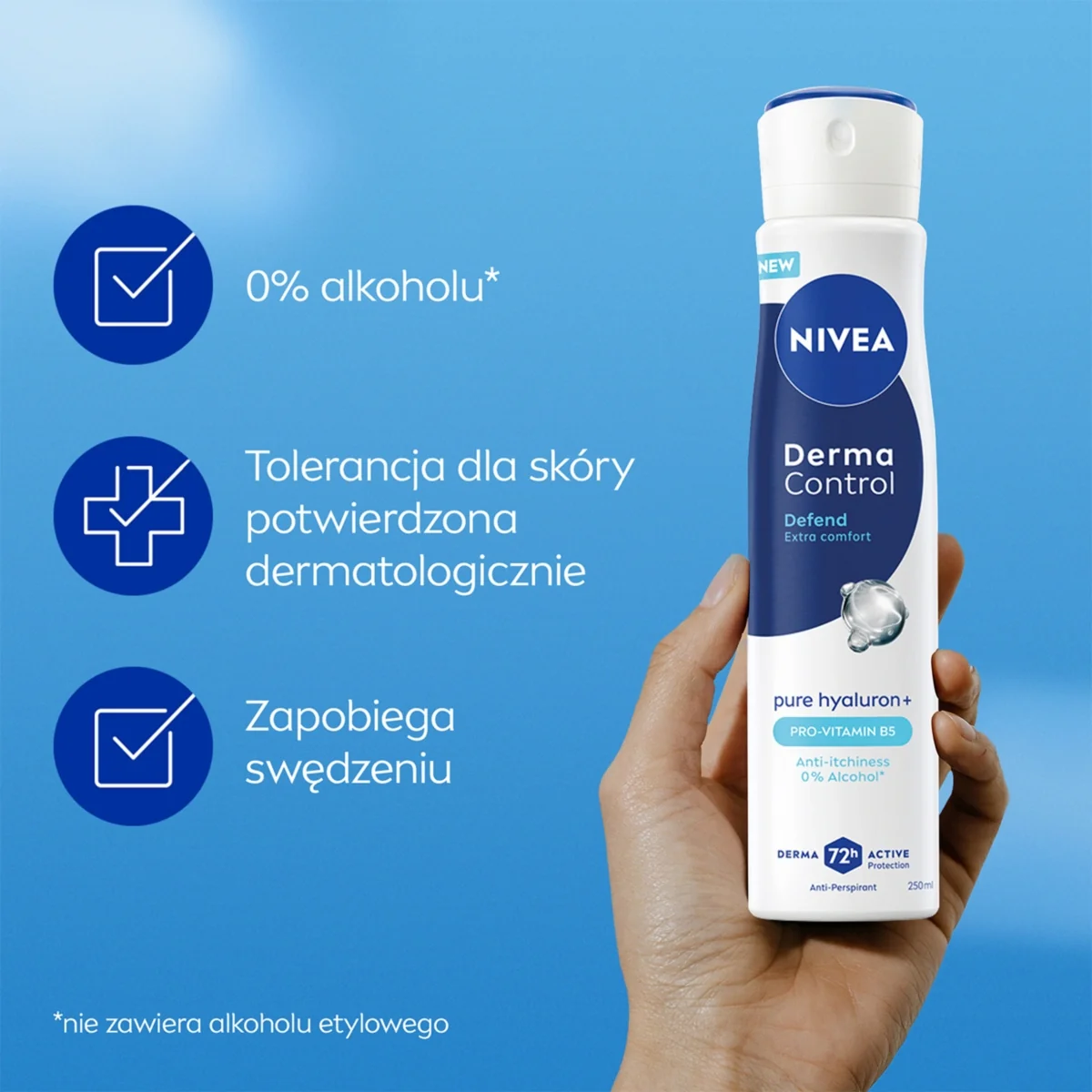 Nivea Derma Control Defend antyperspirant w sprayu, 250 ml