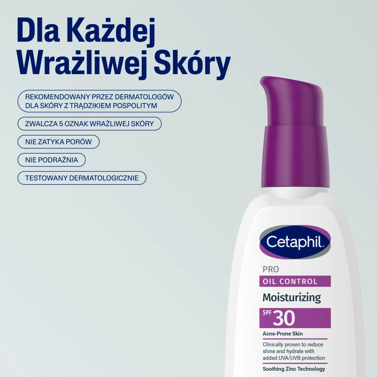 Cetaphil Pro Oil Control krem nawilżająco-matujący, SPF 30, 118 ml
