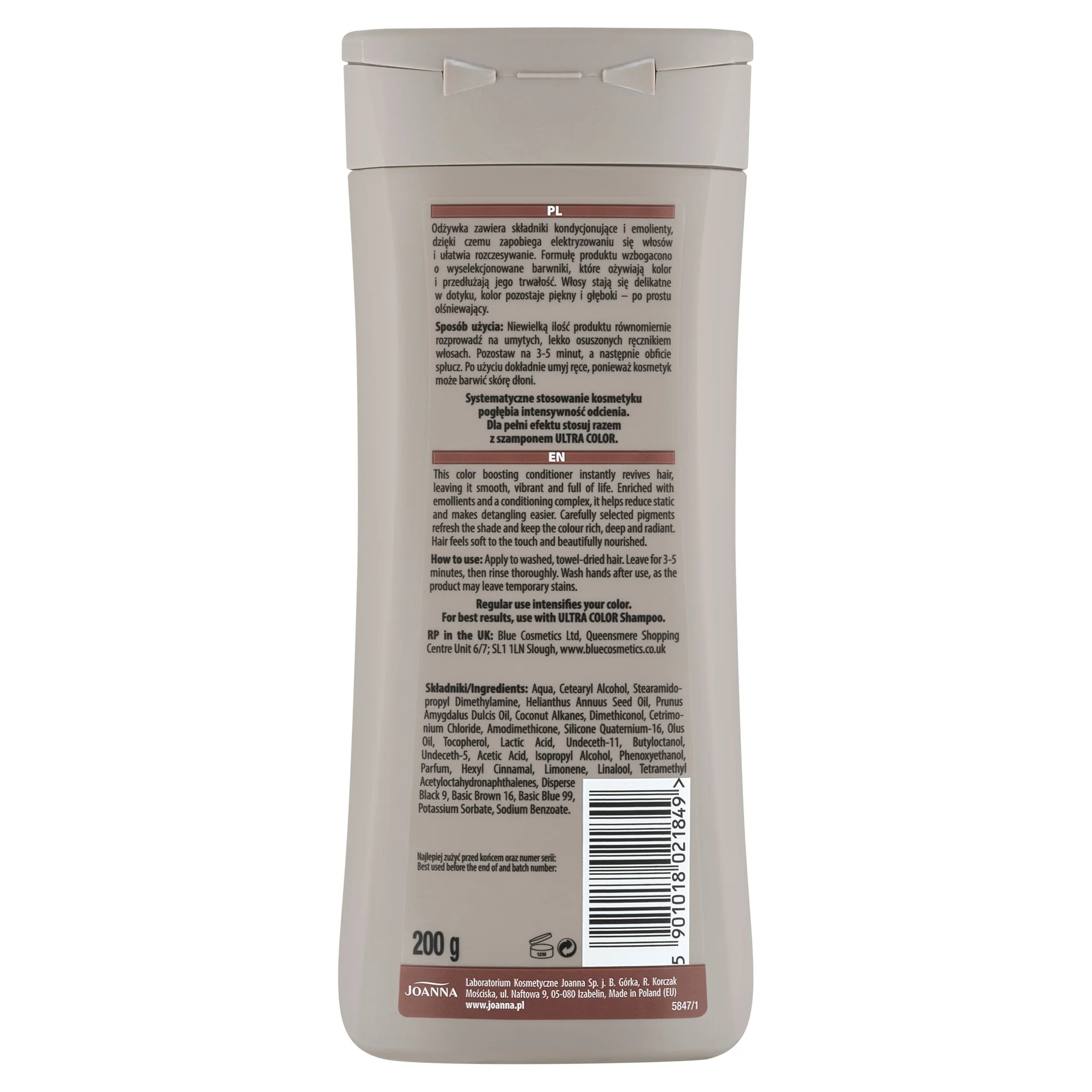 Joanna Ultra Color odżywka odcienie brązu, 200 g