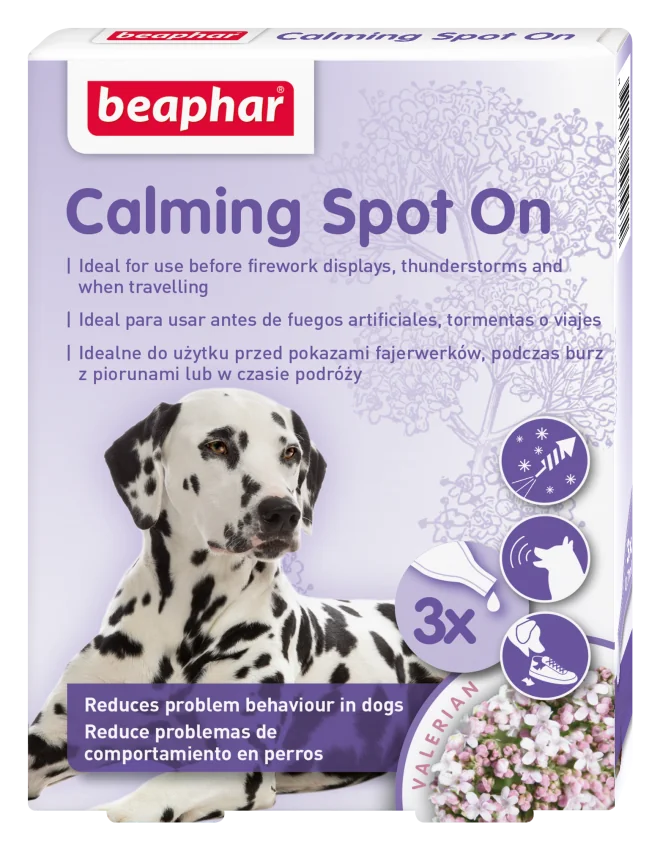 Beaphar Calming Spot On krople uspokajające dla psów, 3 x 0,7 ml