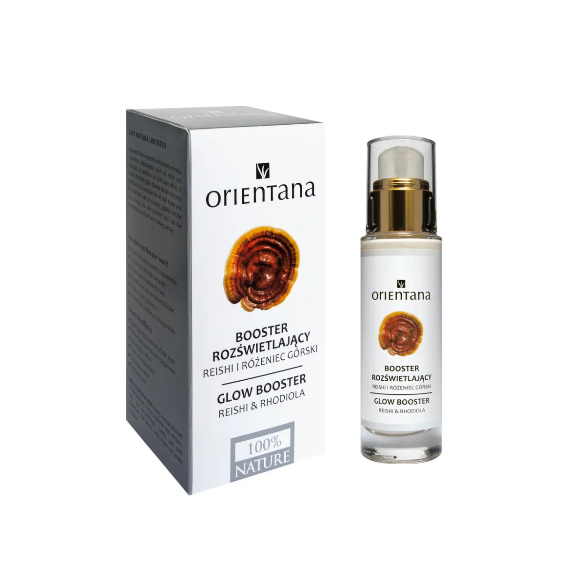 Orientana Reishi i Różeniec Górski booster rozświetlający, 30 ml