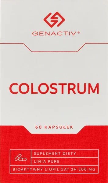 Genactiv Colostrum suplement diety, 60 kapsułek