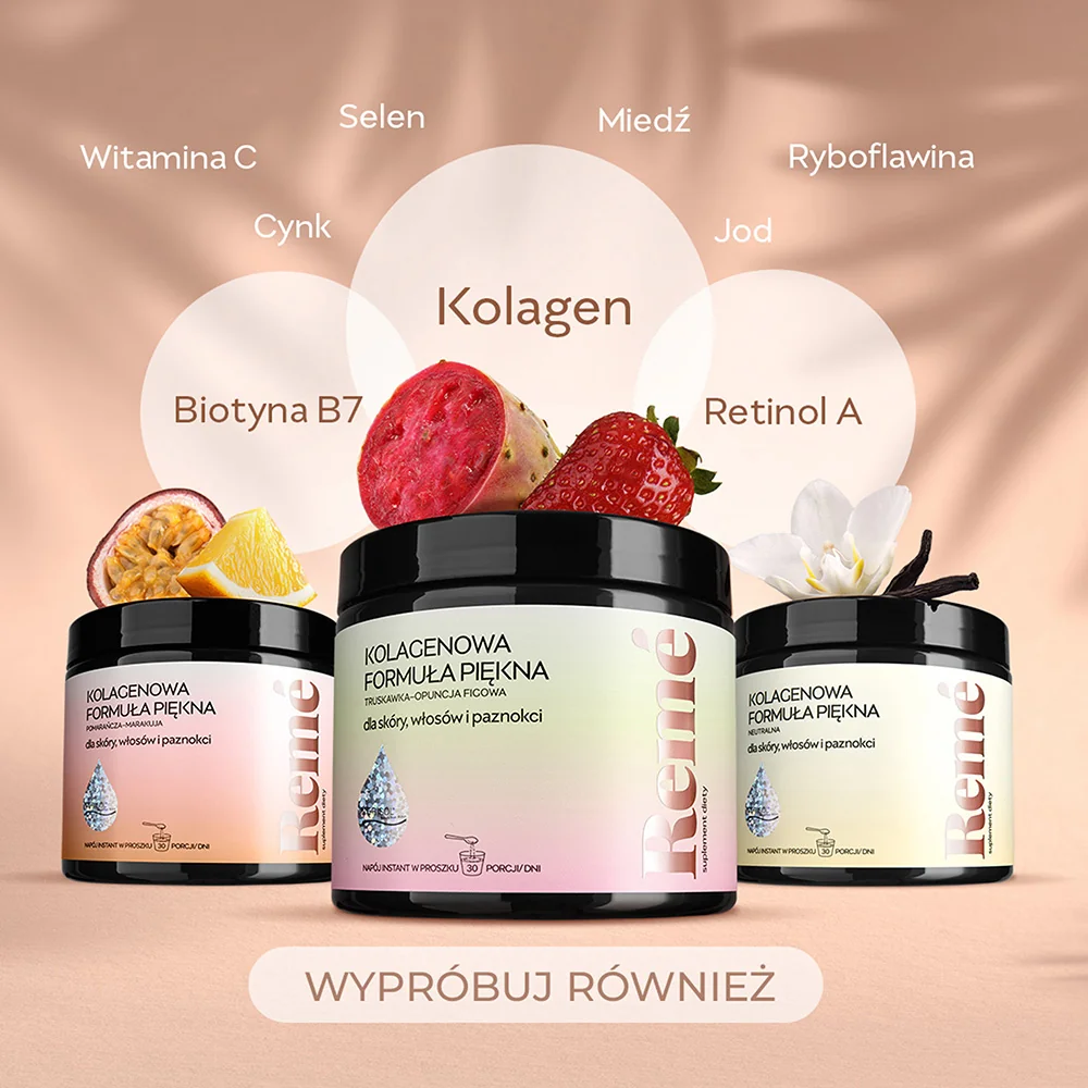Reme Kolagenowa Formuła Piękna truskawka - opuncja, 150 g