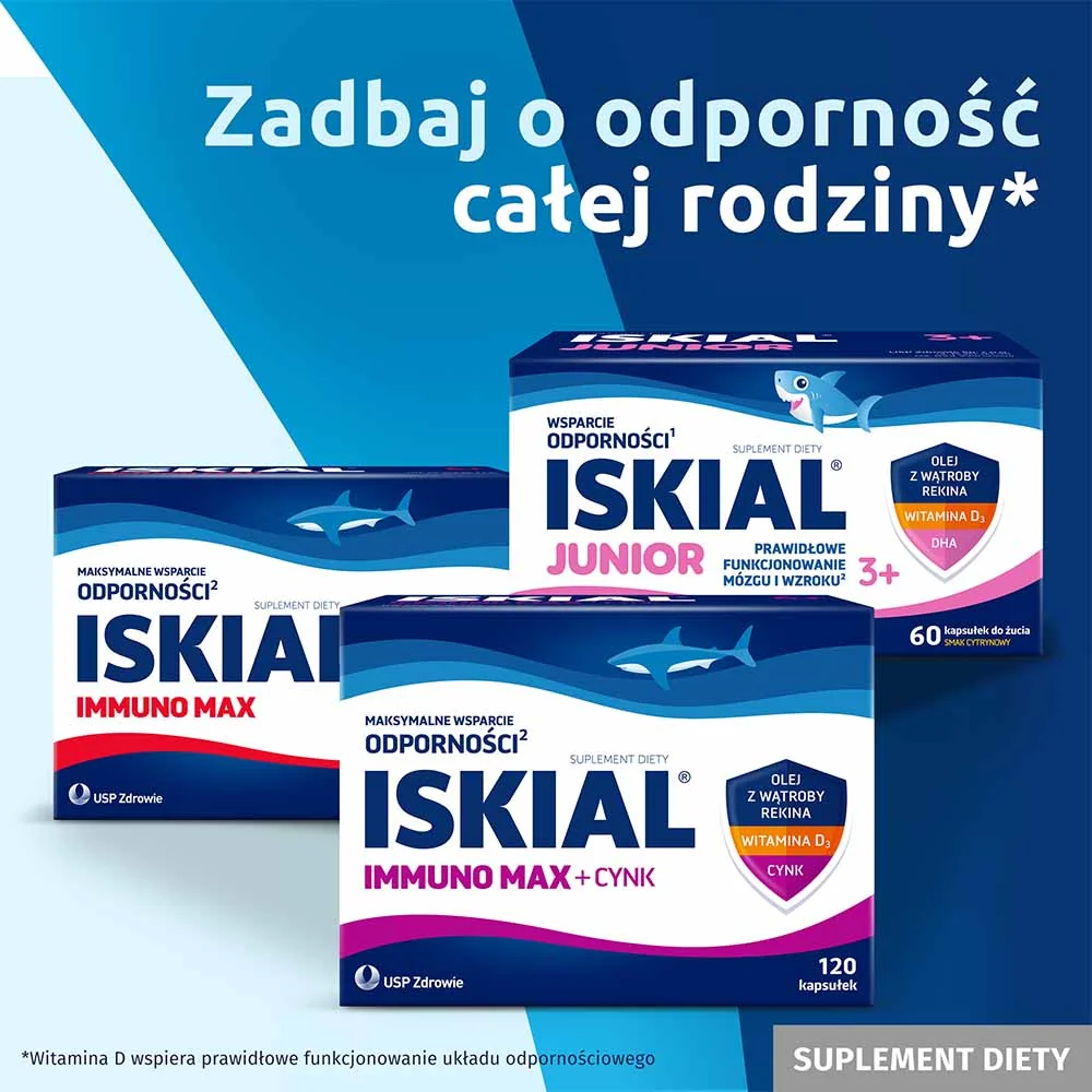 Iskial Junior w płynie suplement diety, smak cytrynowy, 100 ml