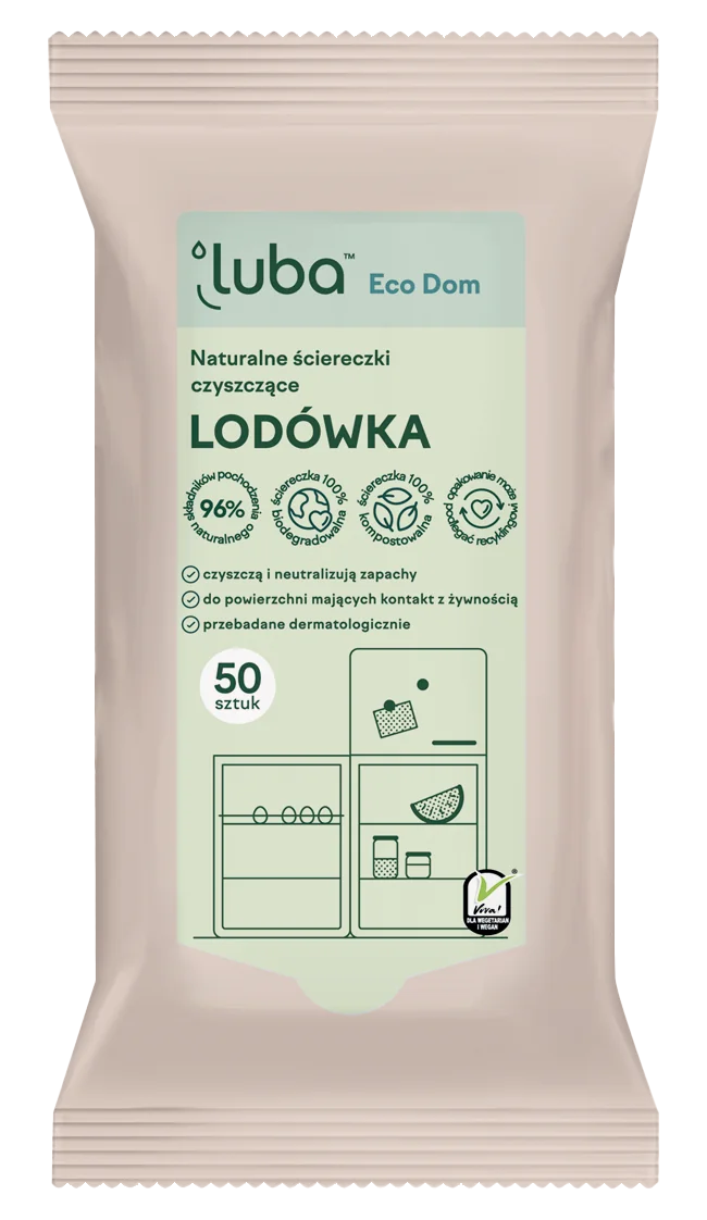 Luba Eco Dom naturalne ściereczki czyszczące Lodówka, 50 sztuk