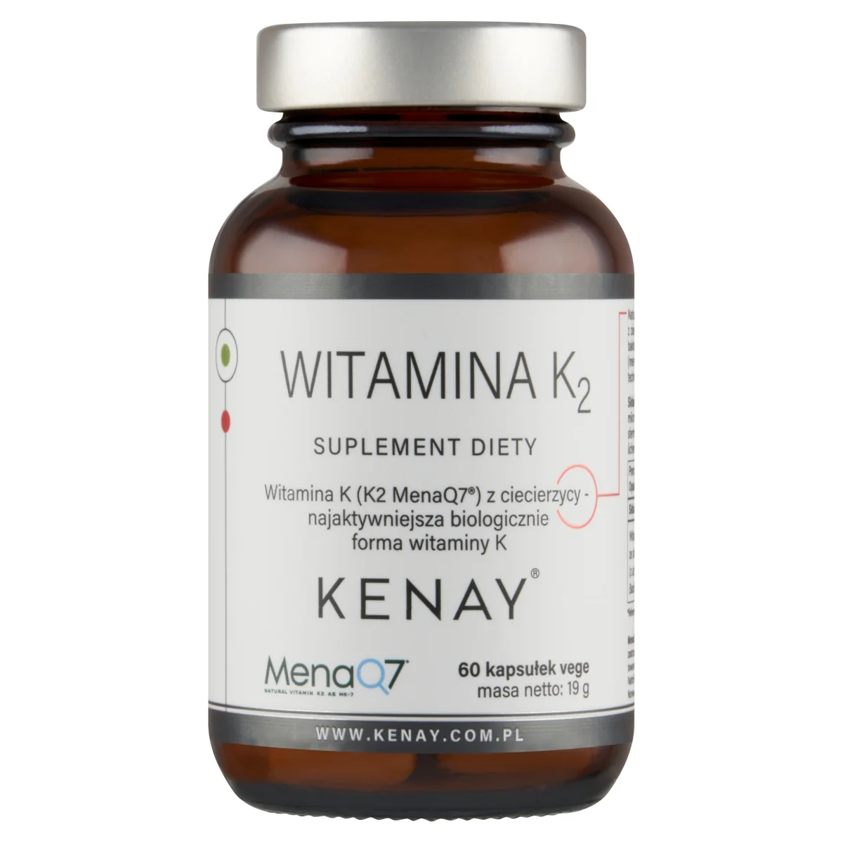 KenayAG Witamina K2 Mena Q7 z ciecierzycy 60 kapsułek