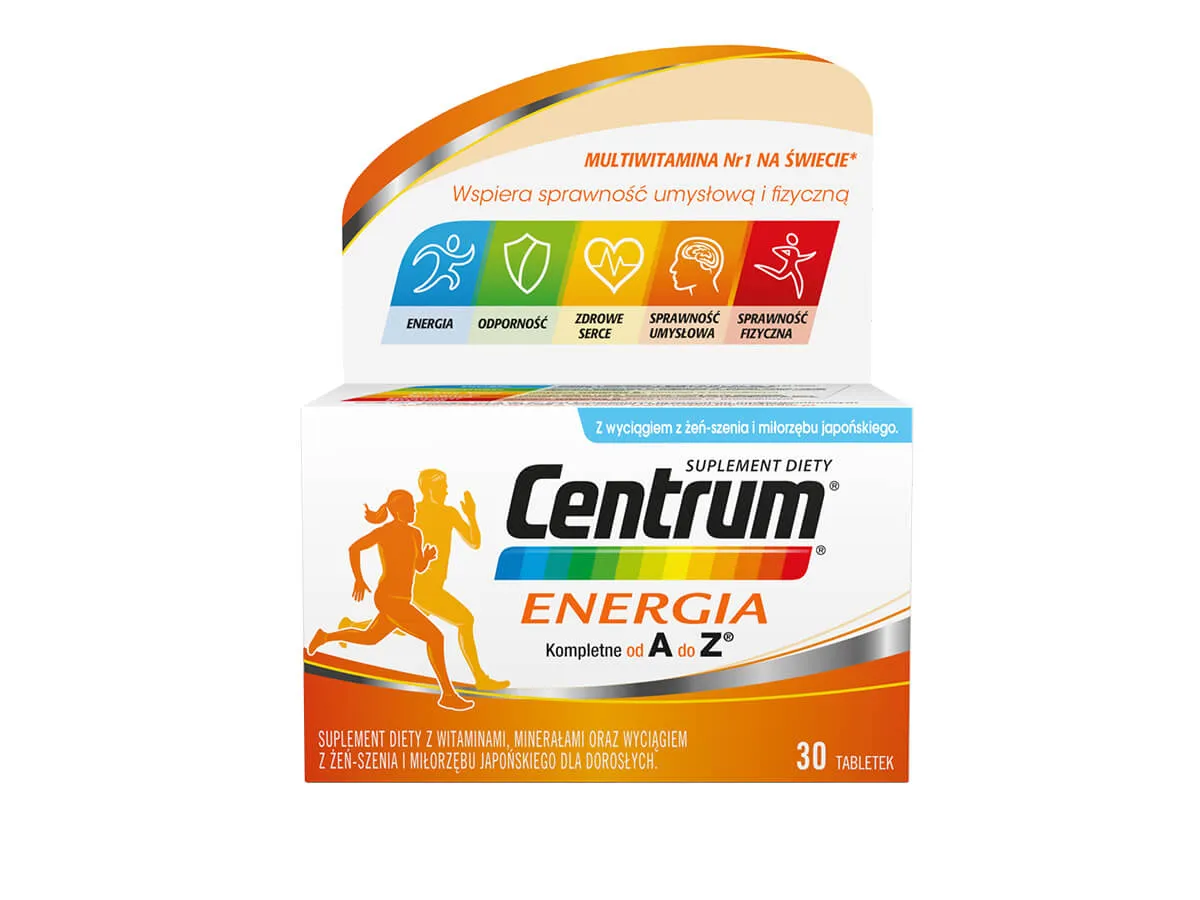 Centrum Energia, suplement diety, 30 tabletek 