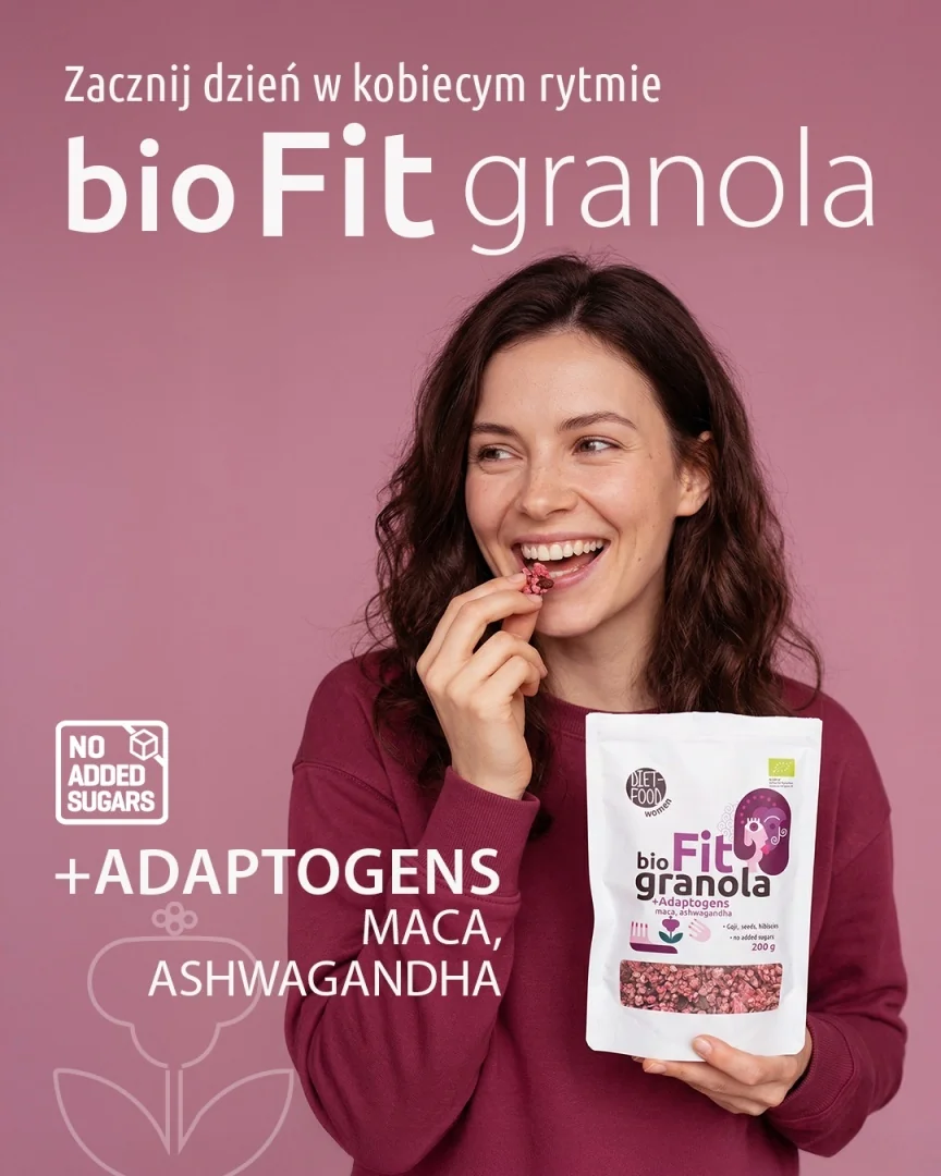 DIET-FOOD Granola Fit Bio z Adaptogenami 200g