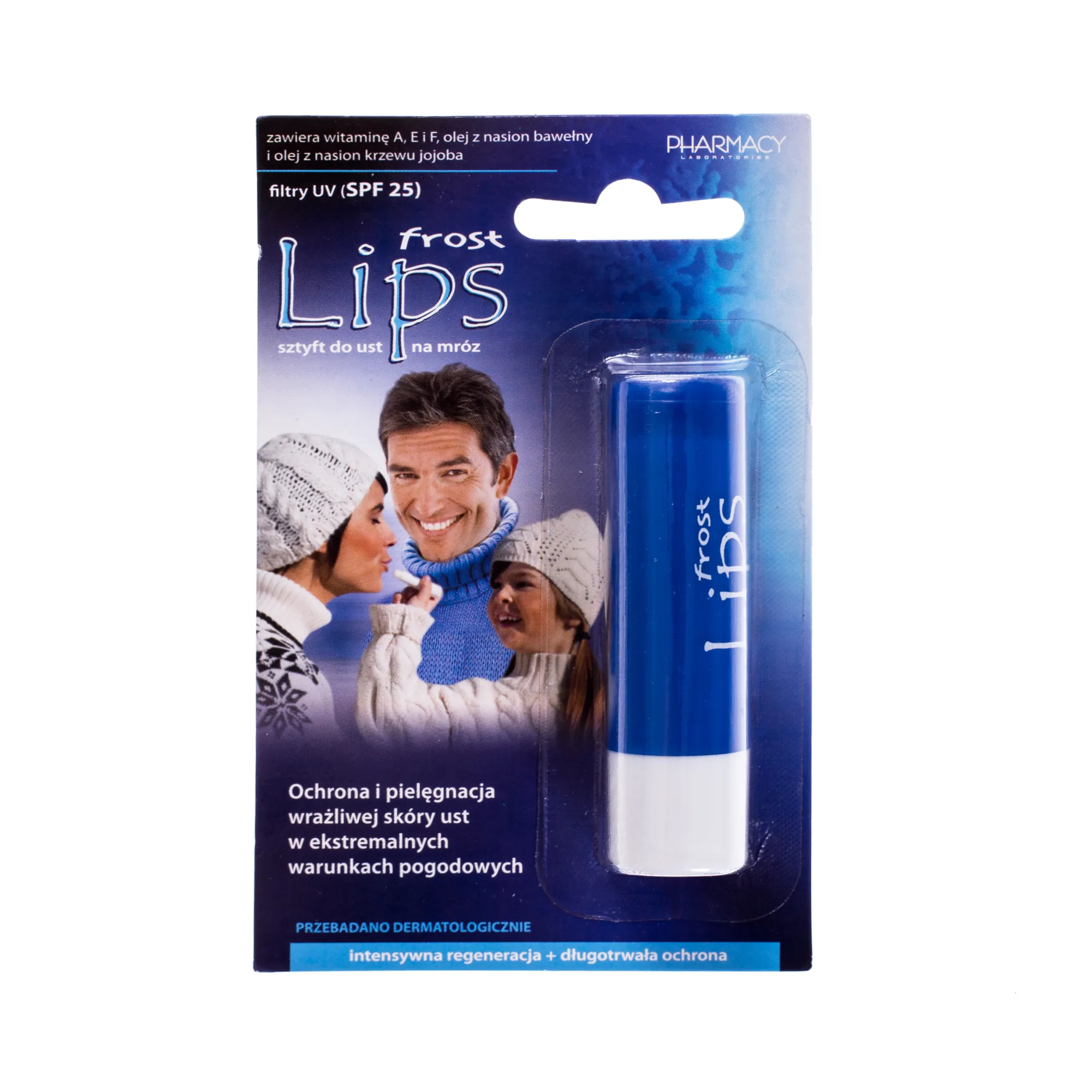 Lips Frost, sztyft na mróz do ochrony wrażliwej skóry ust, 3,8 g