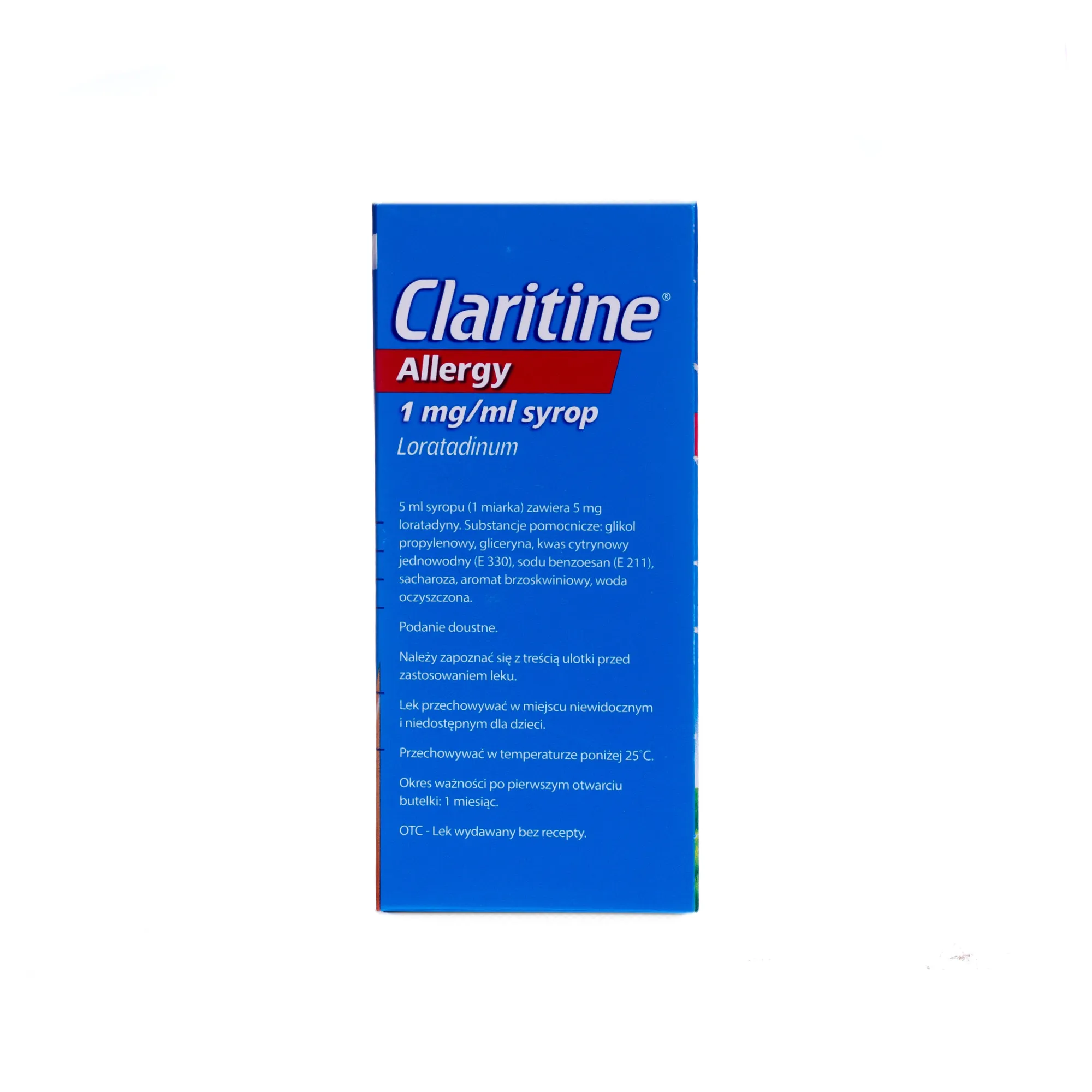 Claritine Allergy 1 mg/ml syrop, smak brzoskwiniowy, 60 ml 