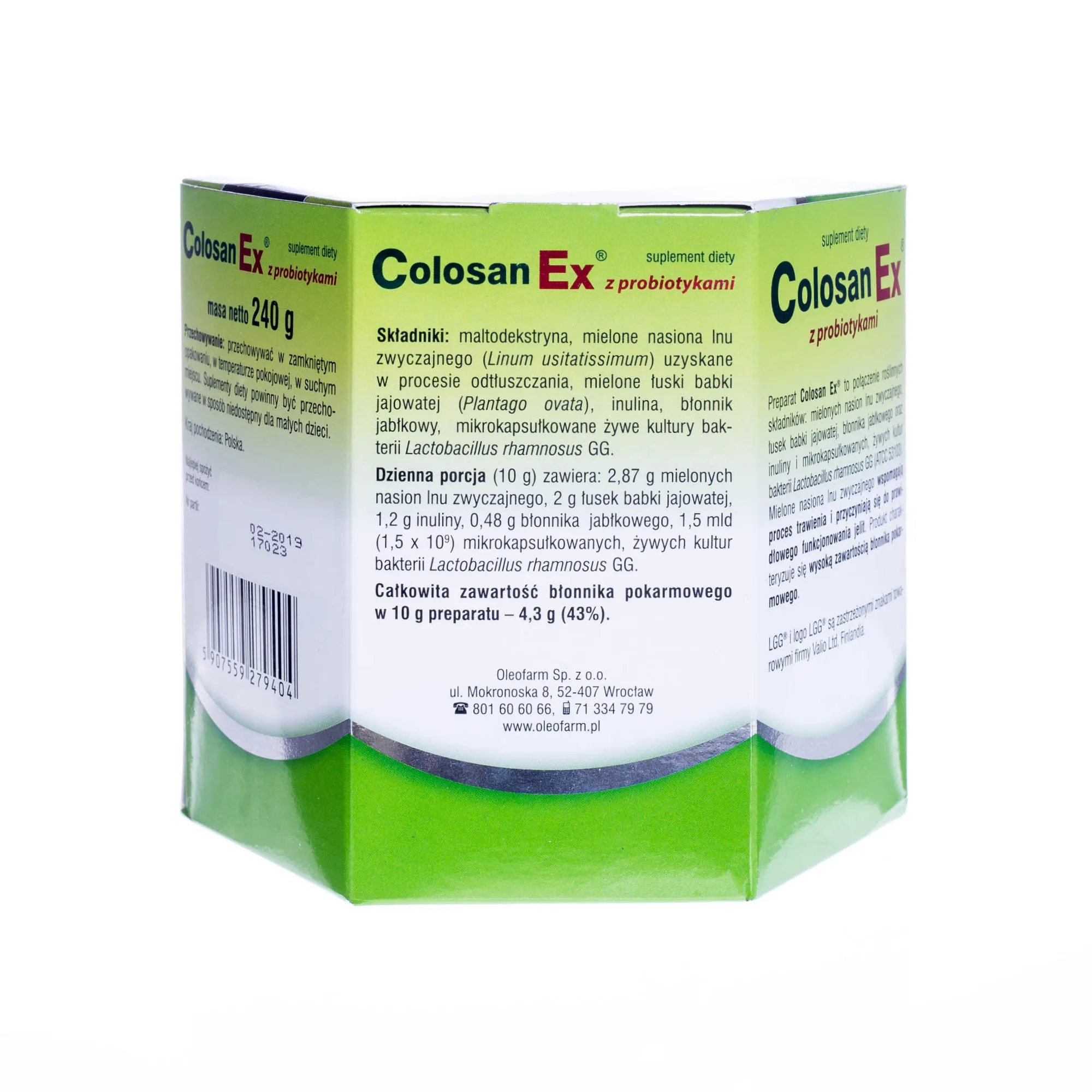 Colosan Ex z probiotykami, suplement diety, 240 g 