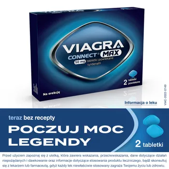 Viagra Connect Max, 50 mg, 2 tabletki powlekane 