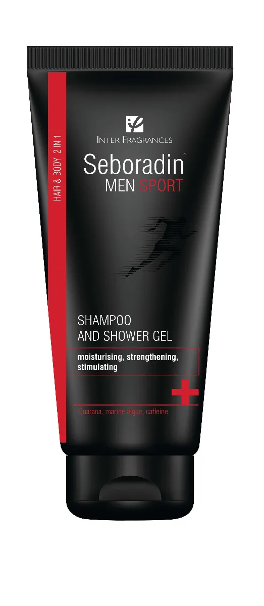 Seboradin Men Sport 2 w 1, szampon i żel pod prysznic, 200 ml