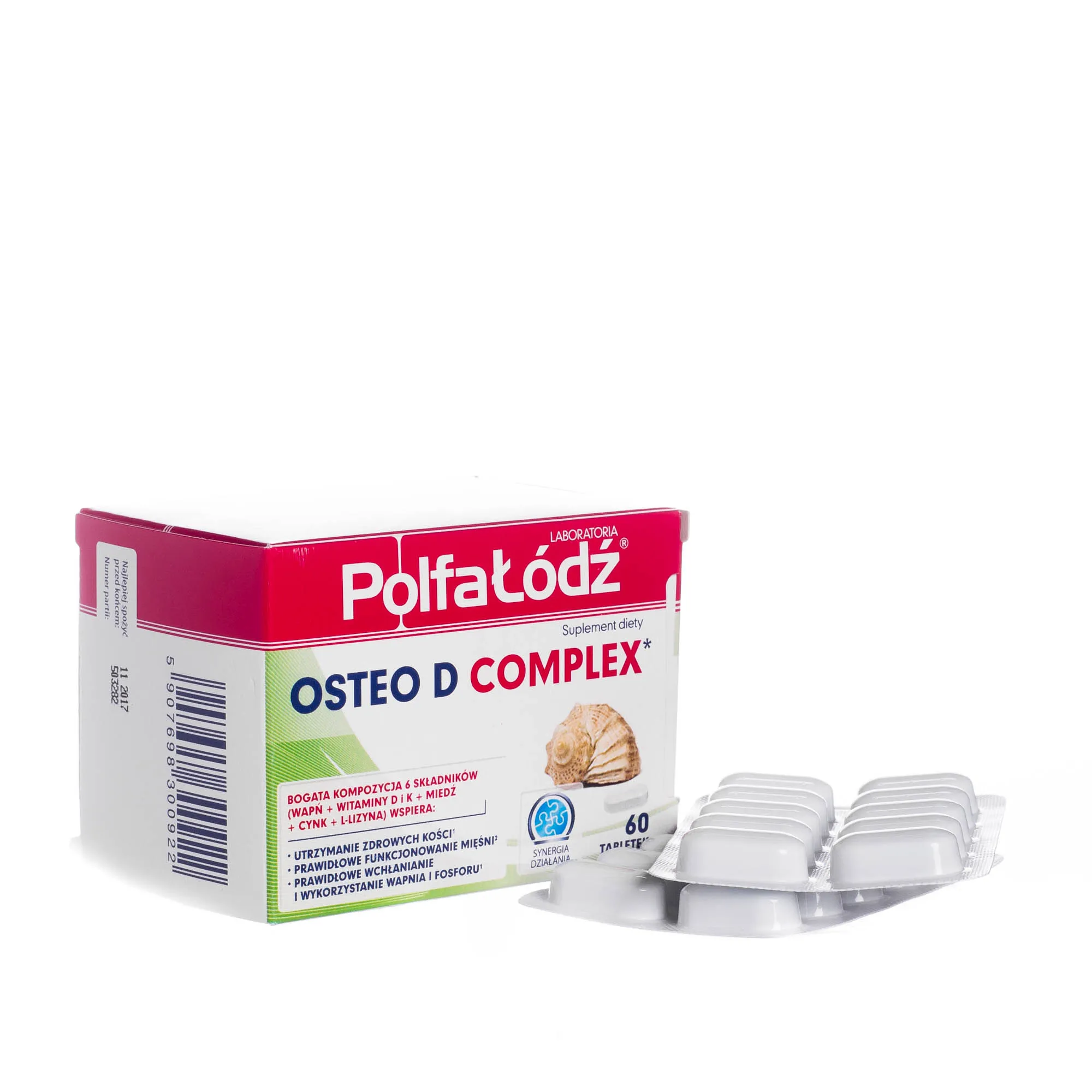 Osteo D Complex, suplement wspierający zdrowe kości, 60 tabletek