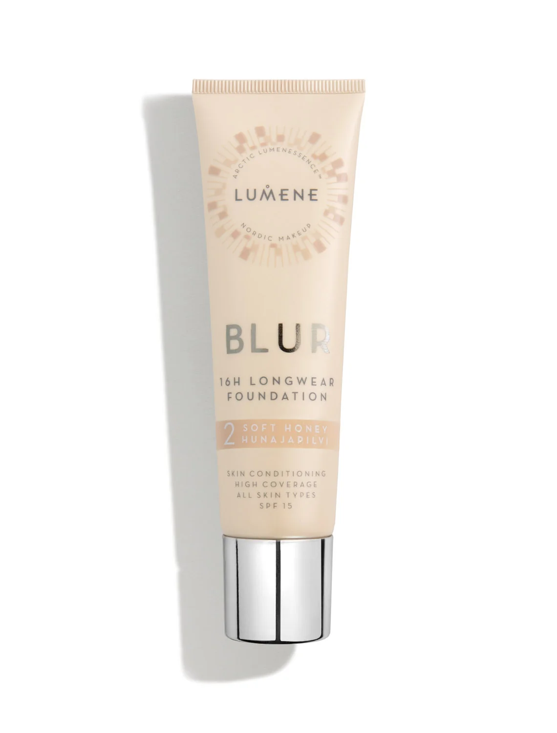 Lumene Blur długotrwały 16H podkład 2 Soft Honey SPF 15, 30 ml