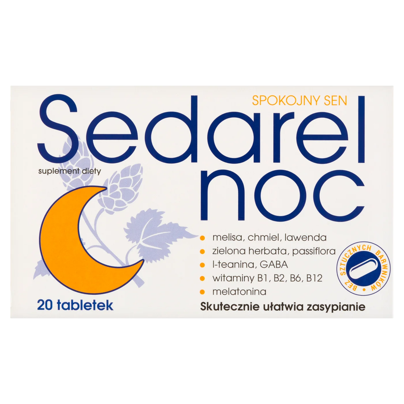 Sedarel noc 20 tabletek