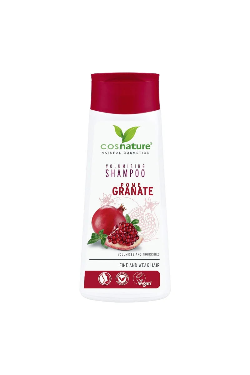 Cosnature naturalny zwiększający objętość włosów szampon z owocem granatu, 200 ml