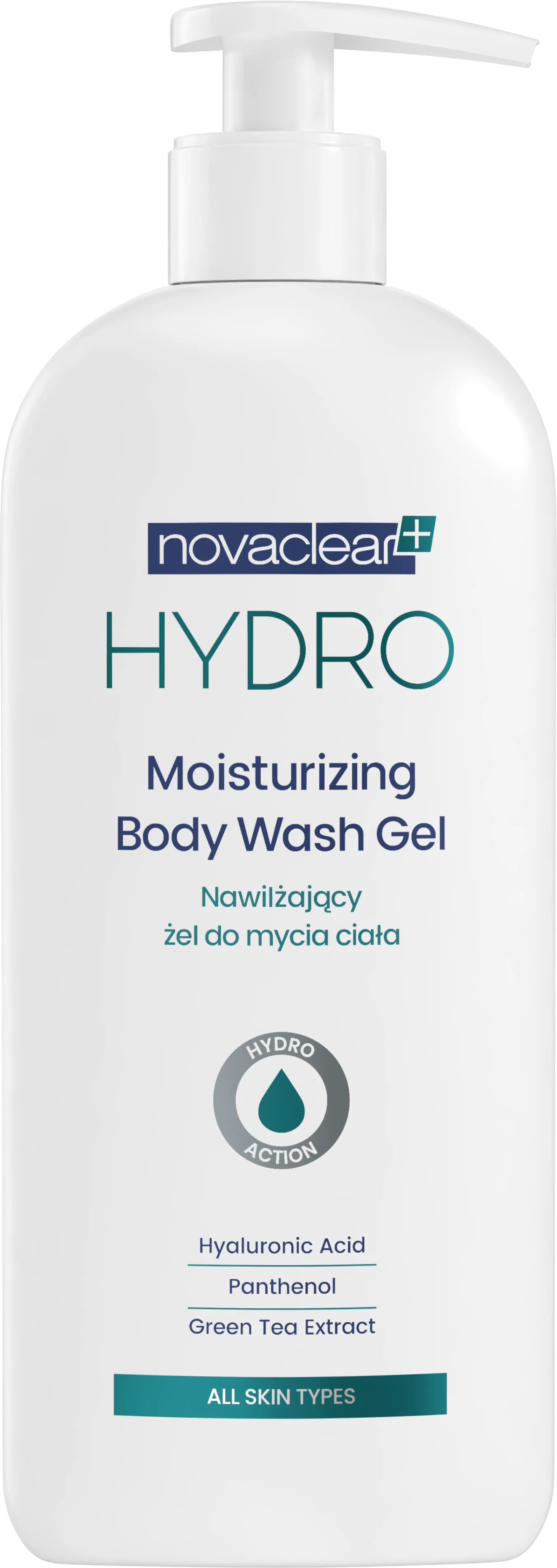 Novaclear Hydro nawilżający żel do mycia ciała, 500 ml