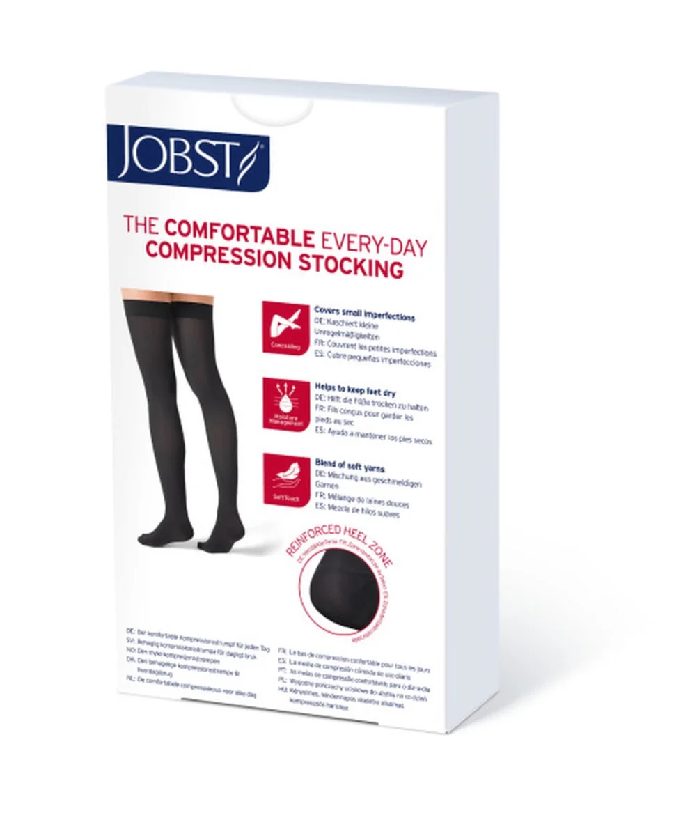 Jobst Opaque pończochy CCL1 kolor czarny, rozmiar III, zamknięte palce, 1 para