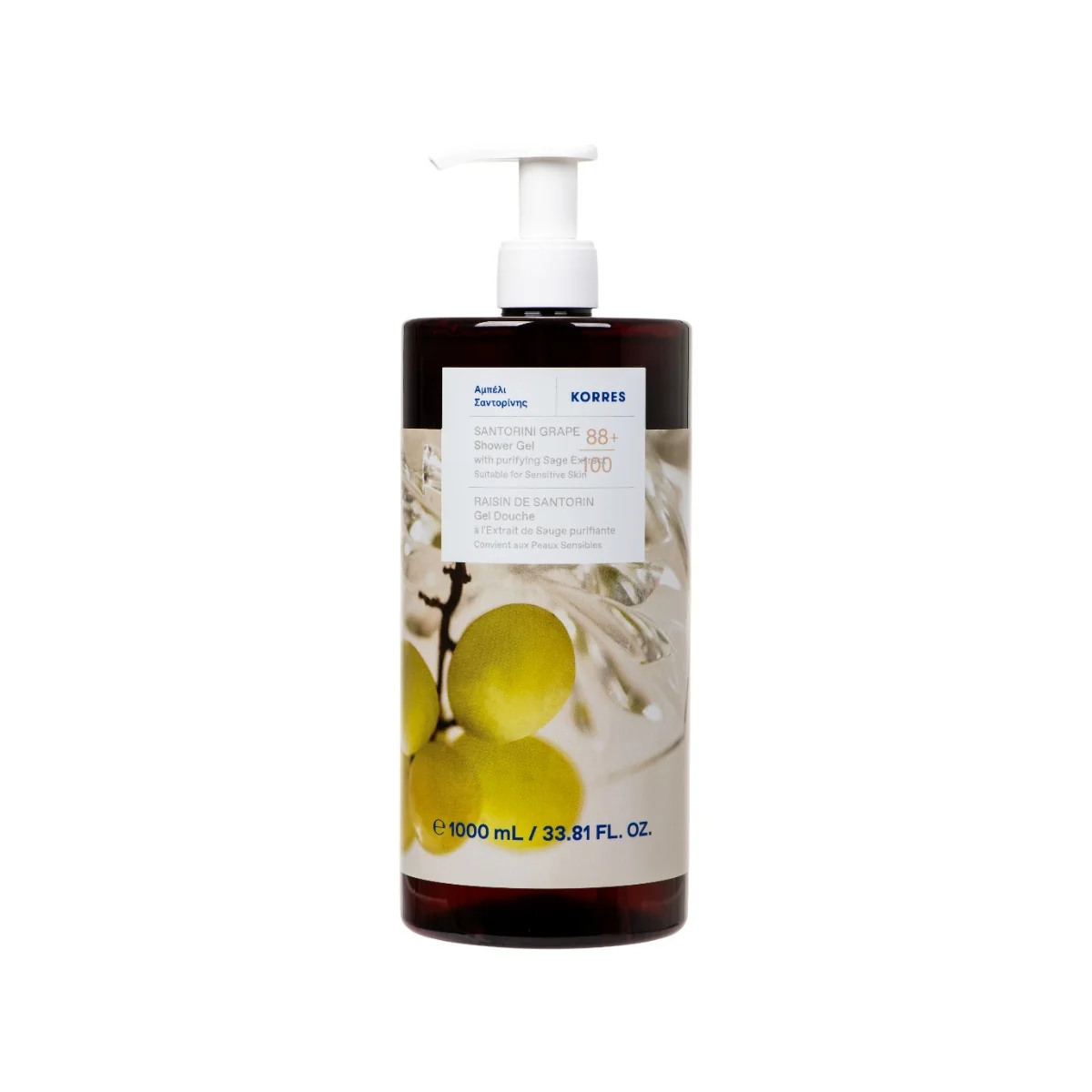 Korres Santorini Grape żel pod prysznic, 1000 ml