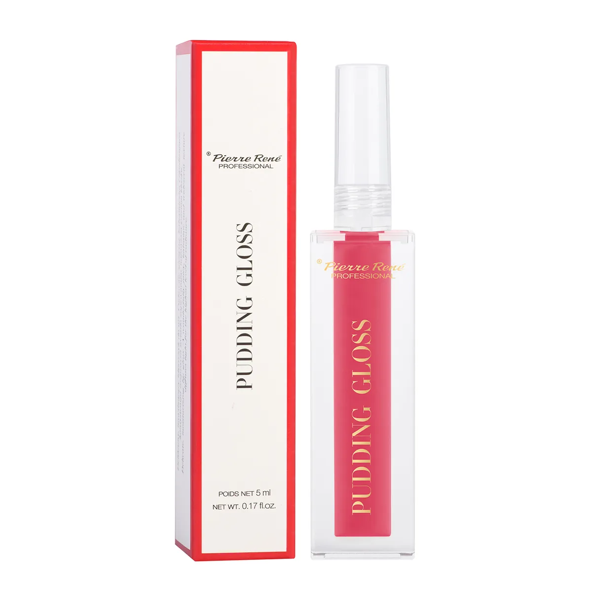 Pierre René Pudding Lip Gloss błyszczyk do ust 02 Glossy Up Sweety, 5 ml