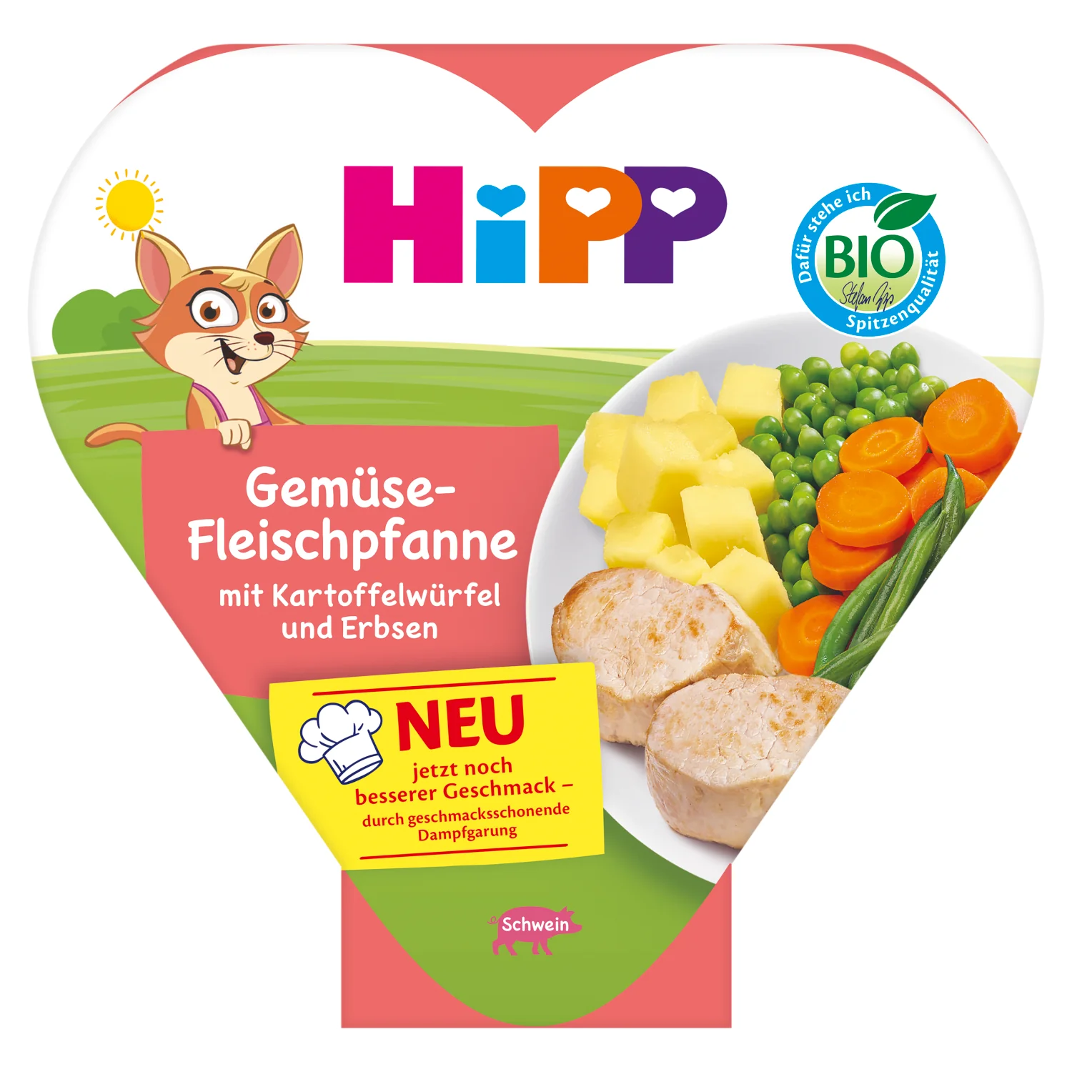HiPP BIO jarzynki z ziemniakami i delikatnym schabem po 1. roku, 250 g