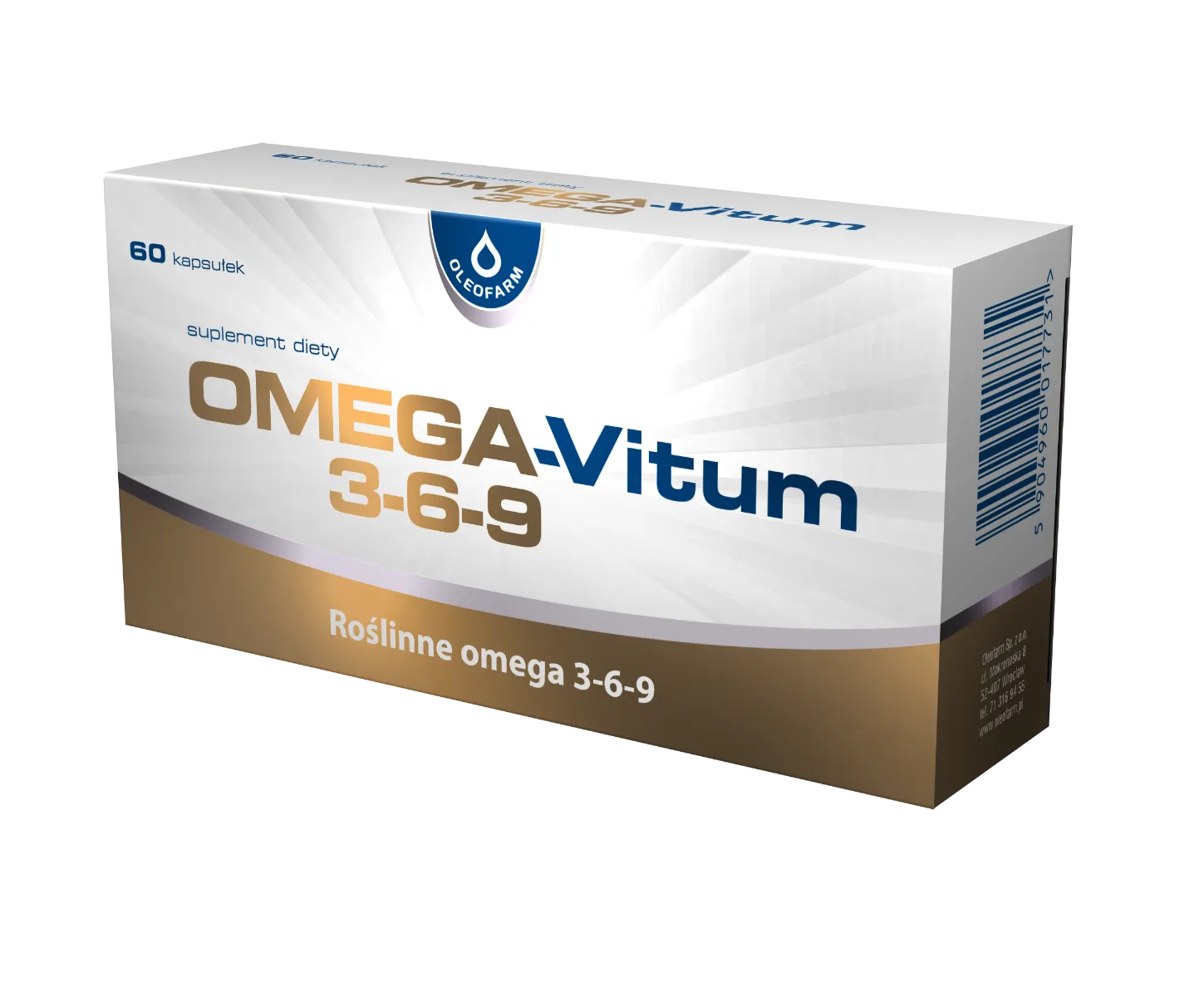 Oleofarm Omega-Vitum 3-6-9, suplement diety, 60 kapsułek