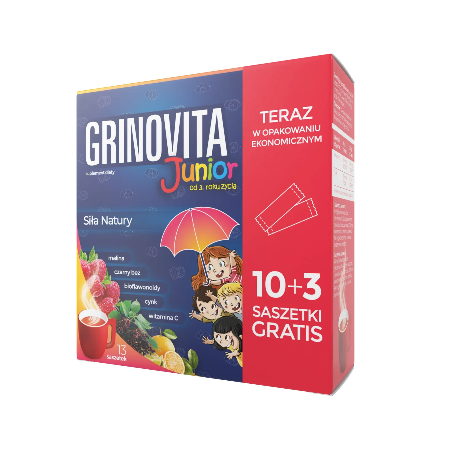 Grinovita Junior 10+3 saszetki gratis