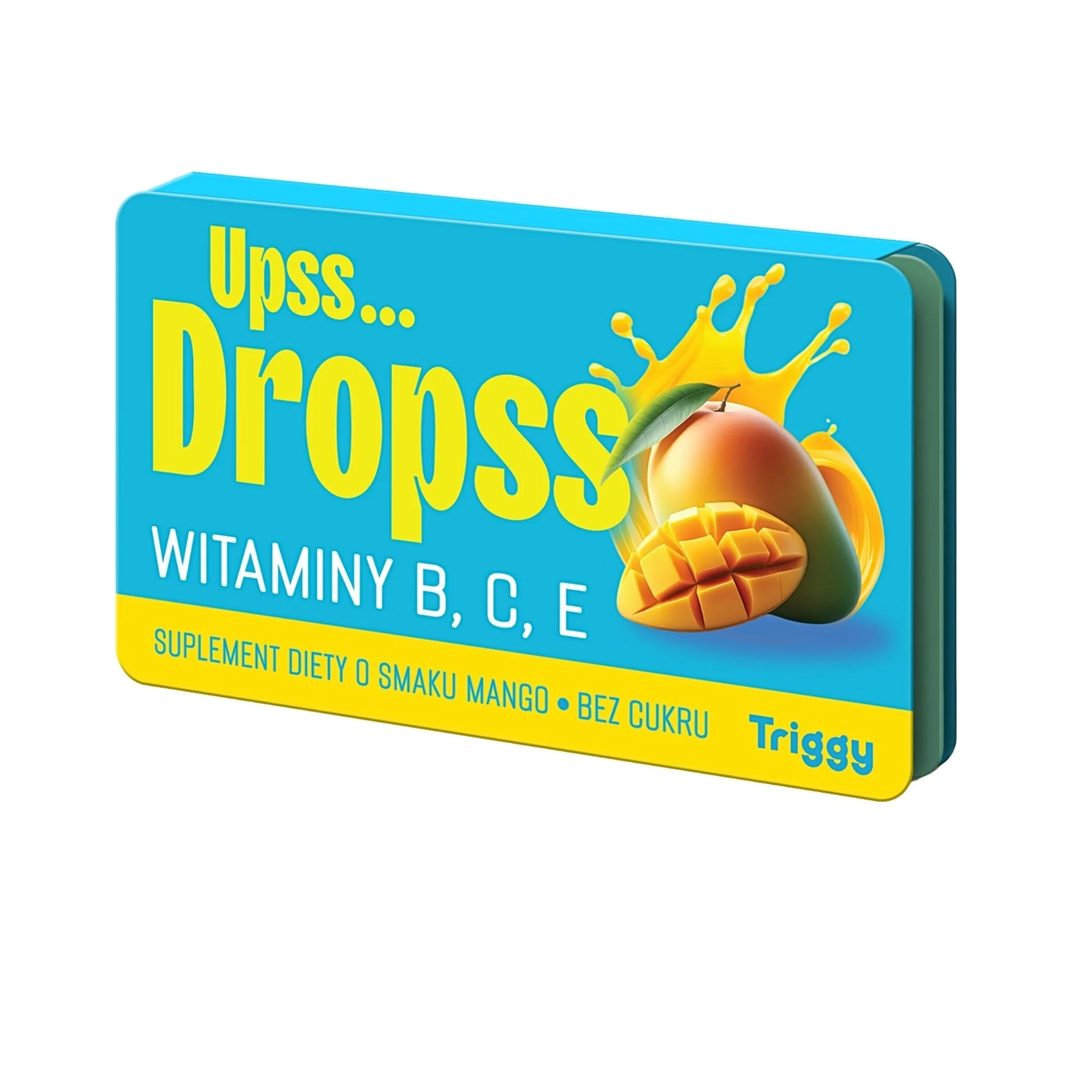 Triggy Upss Dropss o smaku mango, 15 pastylek do ssania