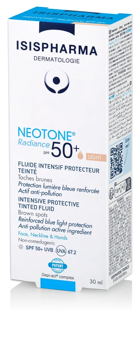 Isispharma Neotone Radiance serum na dzień przeciw przebarwieniom SPF 50 light, 30 ml