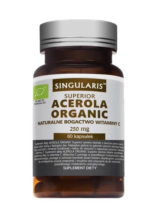 Singularis Superior Acerola Organic, suplement diety, 60 kapsułek