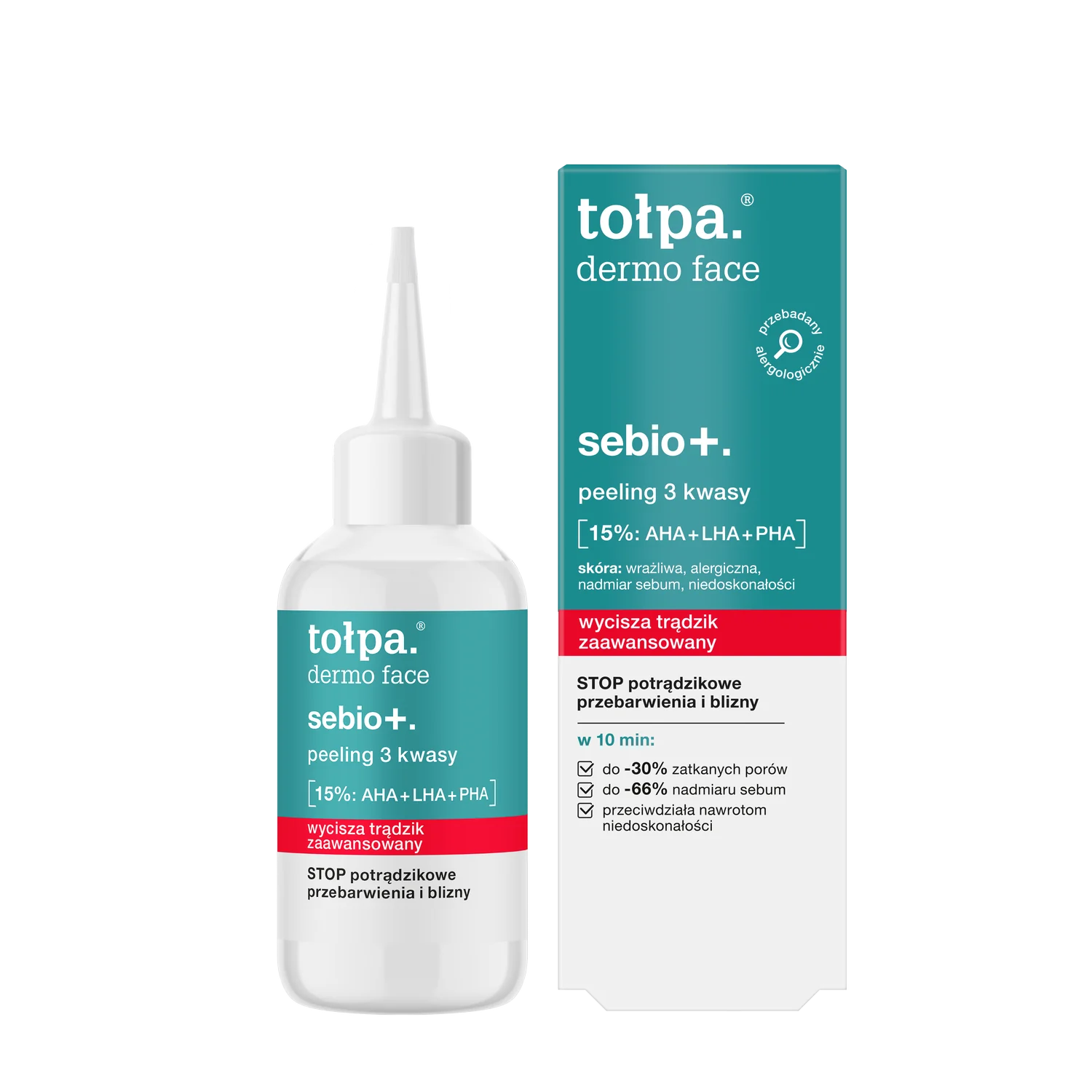Tołpa Dermo Face Sebio+ peeling 3 kwasy, 50 ml