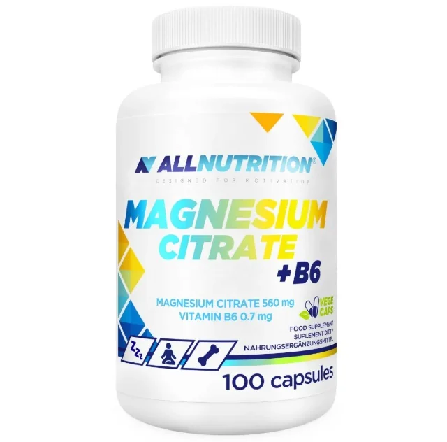 ALLNUTRITION Magnesium Citrate + B6 100 kapsułek