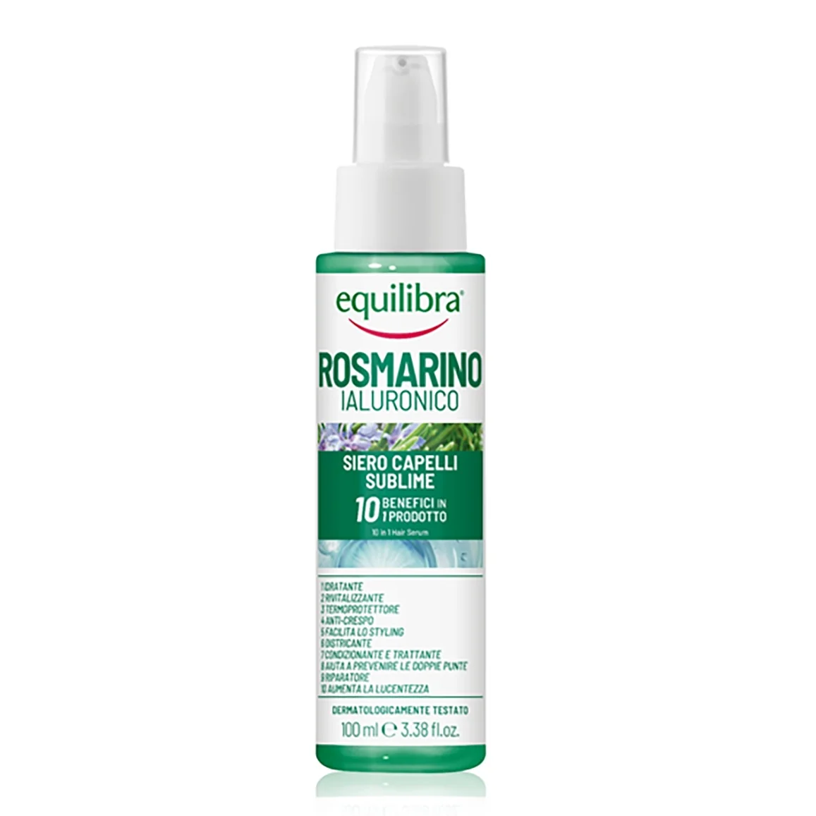 Equilibra Rosmarino serum do włosów 10w1 z rozmarynem i kwasem hialuronowym, 100 ml